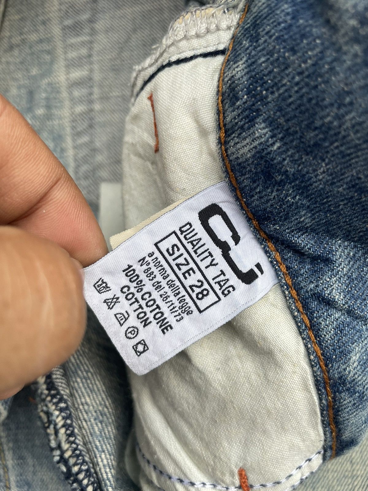Designer × Vintage Vintage CJ Distresed Denim Size US 28 / EU 44 - 16 Thumbnail