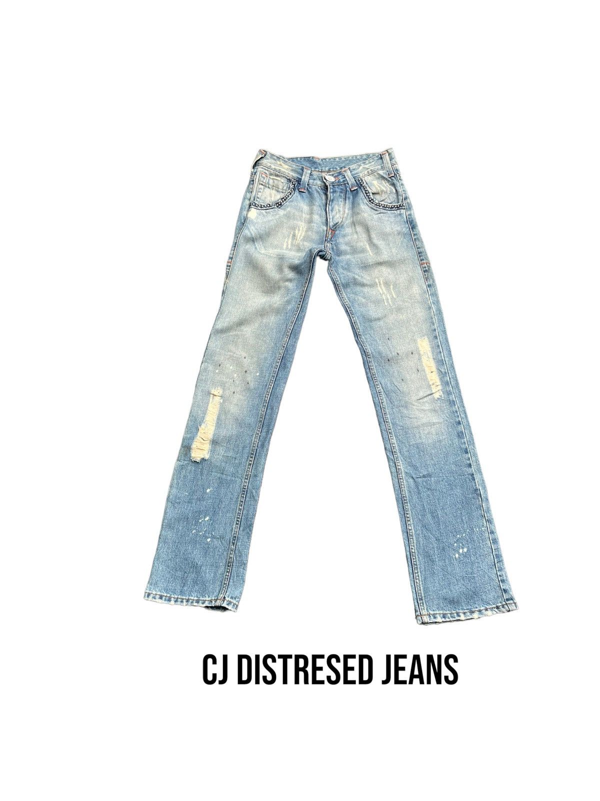 Designer × Vintage Vintage CJ Distresed Denim Size US 28 / EU 44 - 1 Thumbnail