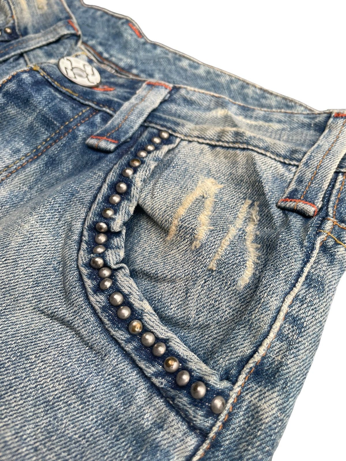 Designer × Vintage Vintage CJ Distresed Denim Size US 28 / EU 44 - 7 Thumbnail