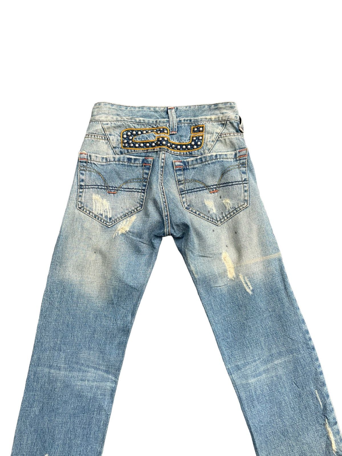 Designer × Vintage Vintage CJ Distresed Denim Size US 28 / EU 44 - 10 Thumbnail