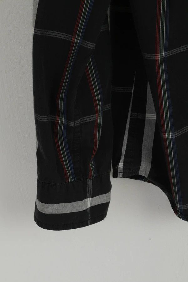Vintage × Wrangler Wrangler Men L (M) Casual Shirt Black Check Western 3746 Size US L / EU 52-54 / 3 - 3 Thumbnail