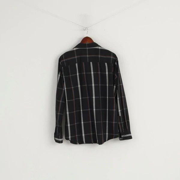 Vintage × Wrangler Wrangler Men L (M) Casual Shirt Black Check Western 3746 Size US L / EU 52-54 / 3 - 6 Thumbnail