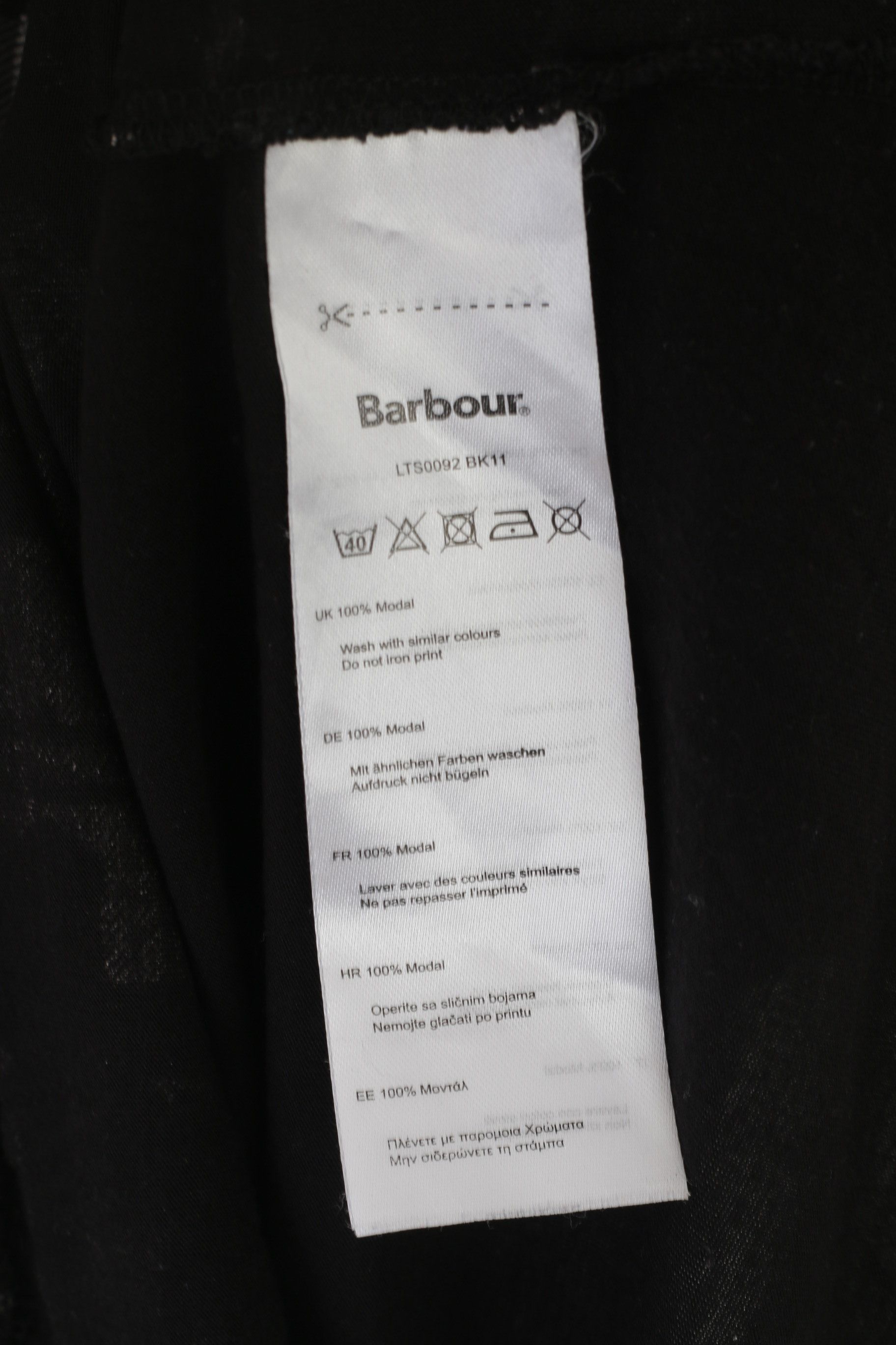 Barbour Barbour International Women 8 S Shirt Black Modal 9365 Size S / US 4 / IT 40 - 5 Thumbnail
