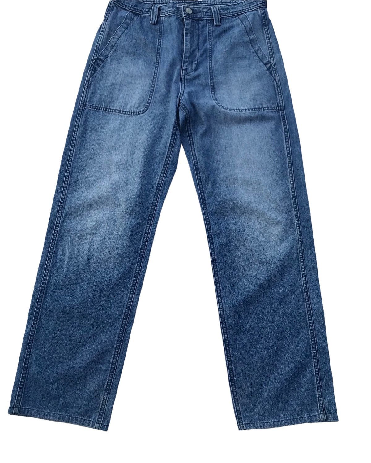 JW Anderson × Uniqlo J.W Anderson Uniqlo Designer Denim Baker Pants Size US 31 - 3 Thumbnail