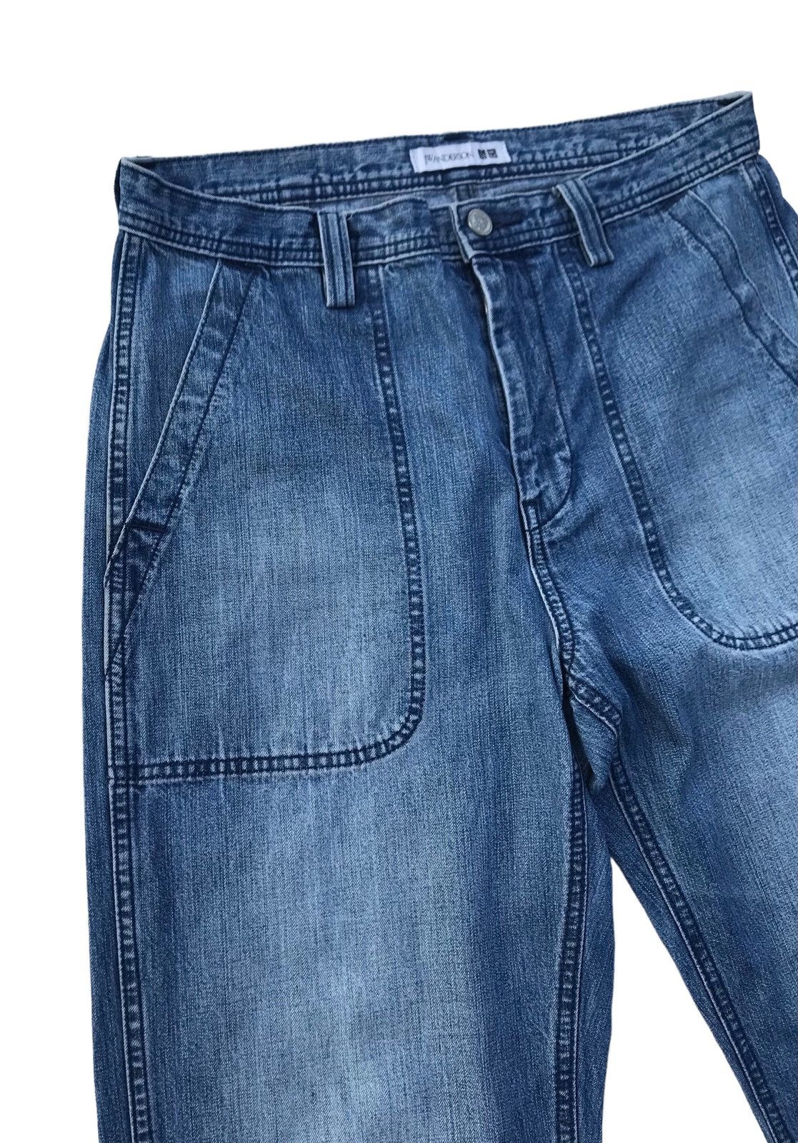 JW Anderson × Uniqlo J.W Anderson Uniqlo Designer Denim Baker Pants Size US 31 - 5 Thumbnail