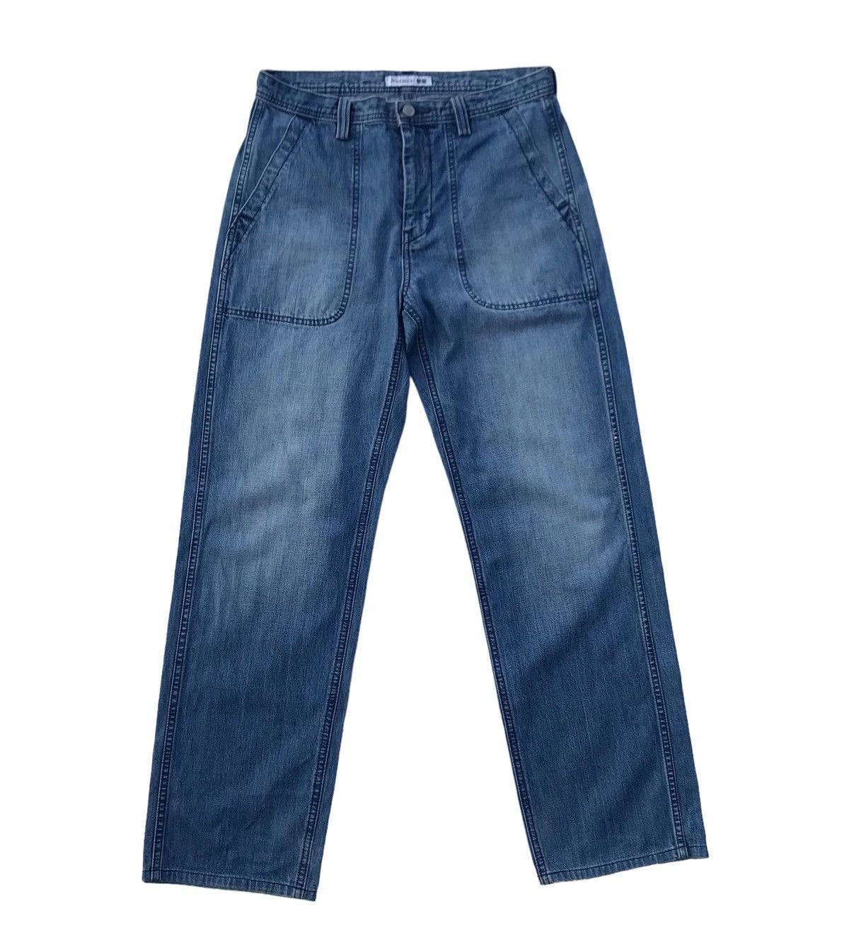 JW Anderson × Uniqlo J.W Anderson Uniqlo Designer Denim Baker Pants Size US 31 - 1 Thumbnail