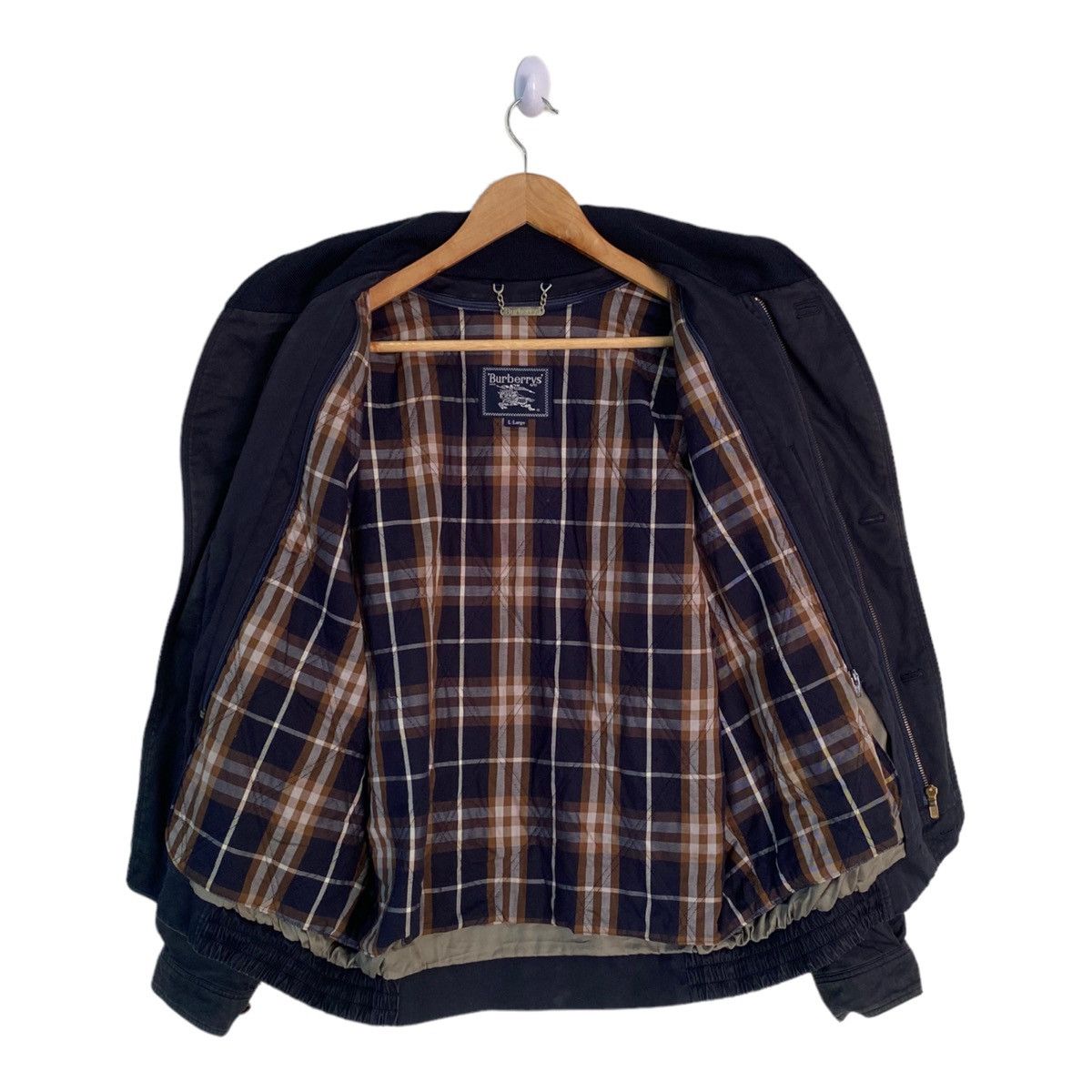 VINTAGE BURBERRY PRORSUM NOVA CHECK BOMBER JACKET