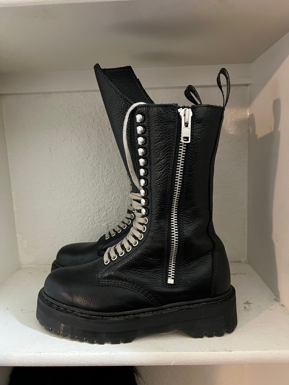 Pre-owned Rick Owens Doc Martens Shoes In Black