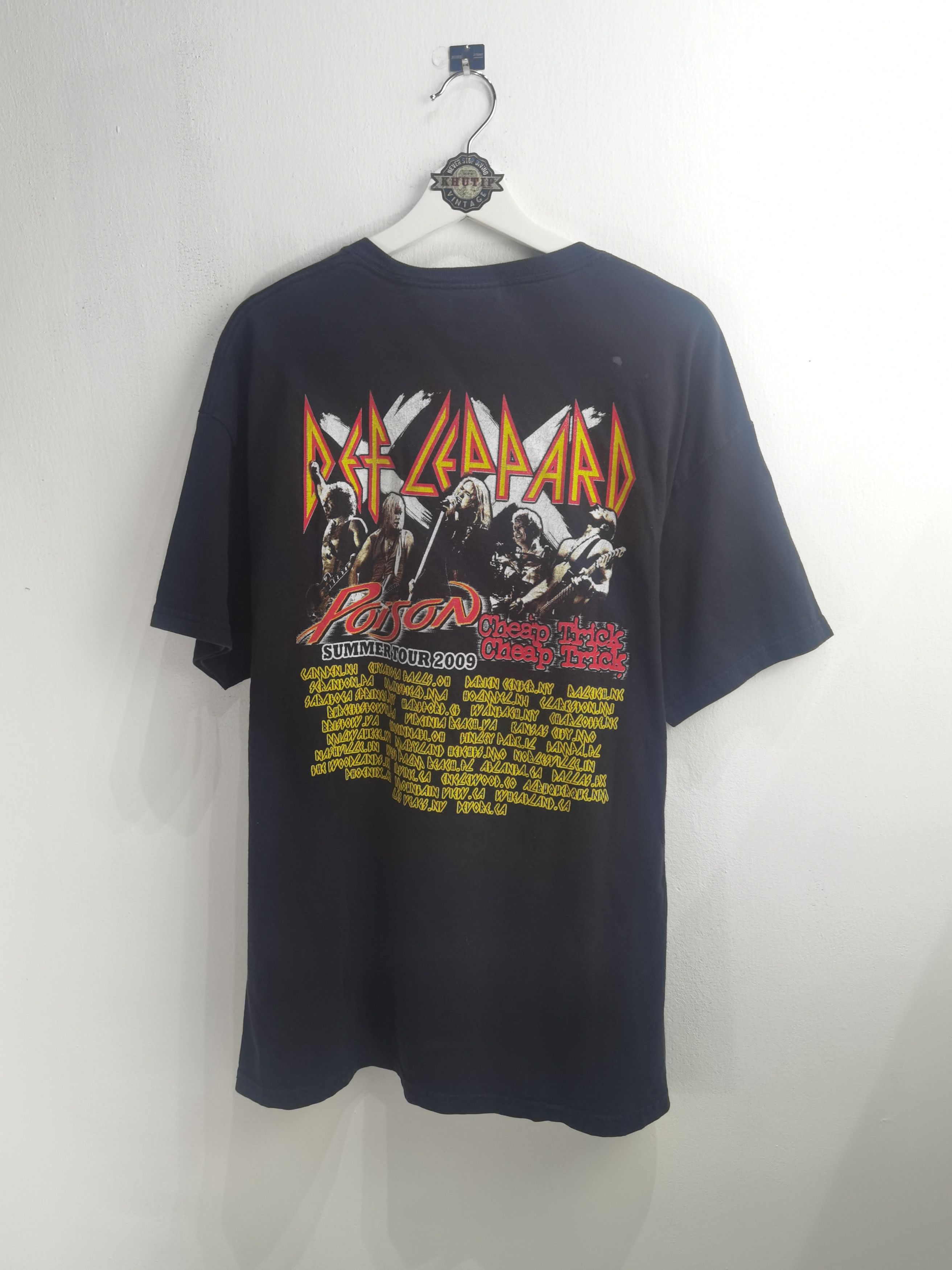 Band Tees Def Leppard Summer Tour 2009 Size US XL / EU 56 / 4 - 2 Thumbnail