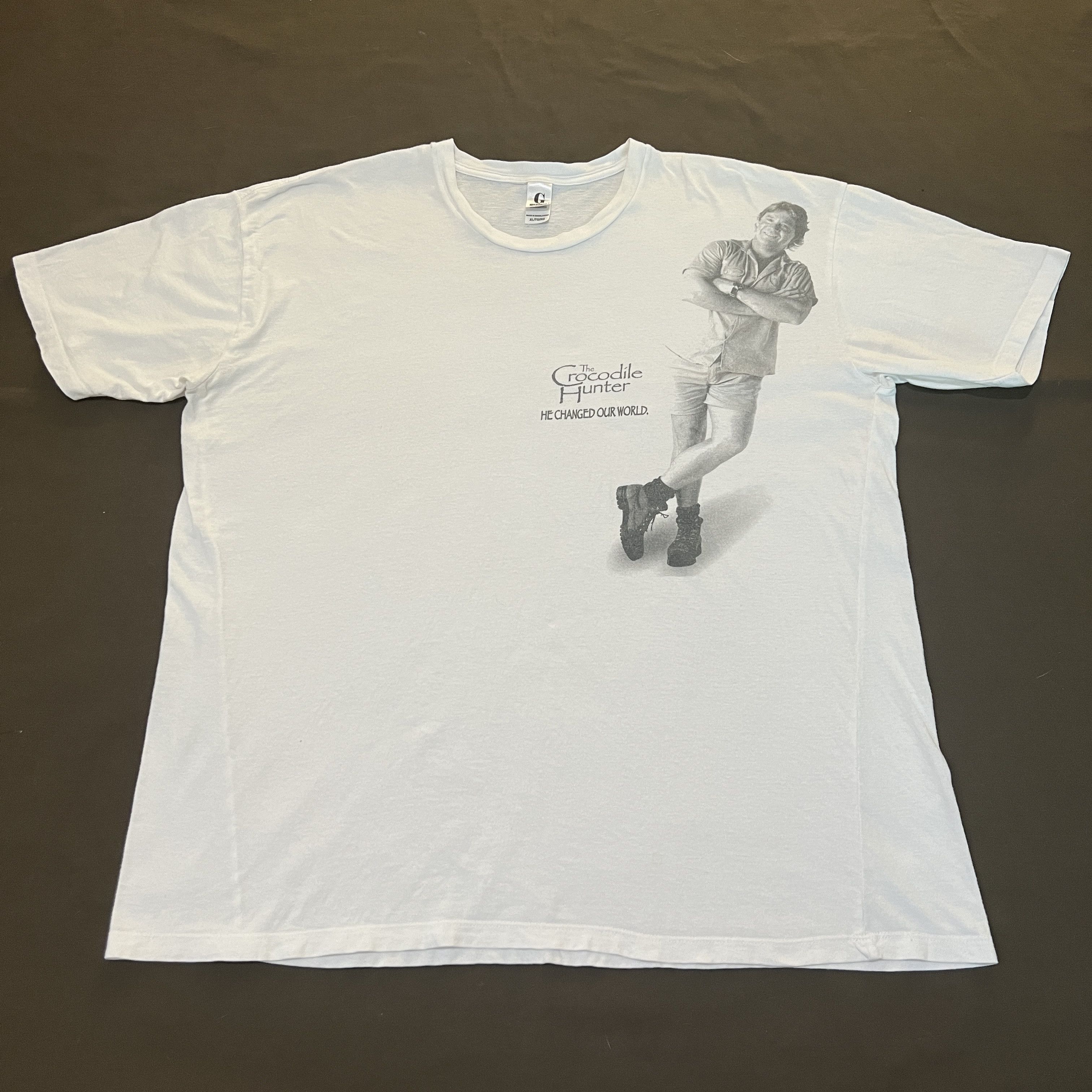 Vintage Steve Erwin Crocodile Hunter Tee Shirt wildlife documentary Size US XL / EU 56 / 4 - 3 Thumbnail