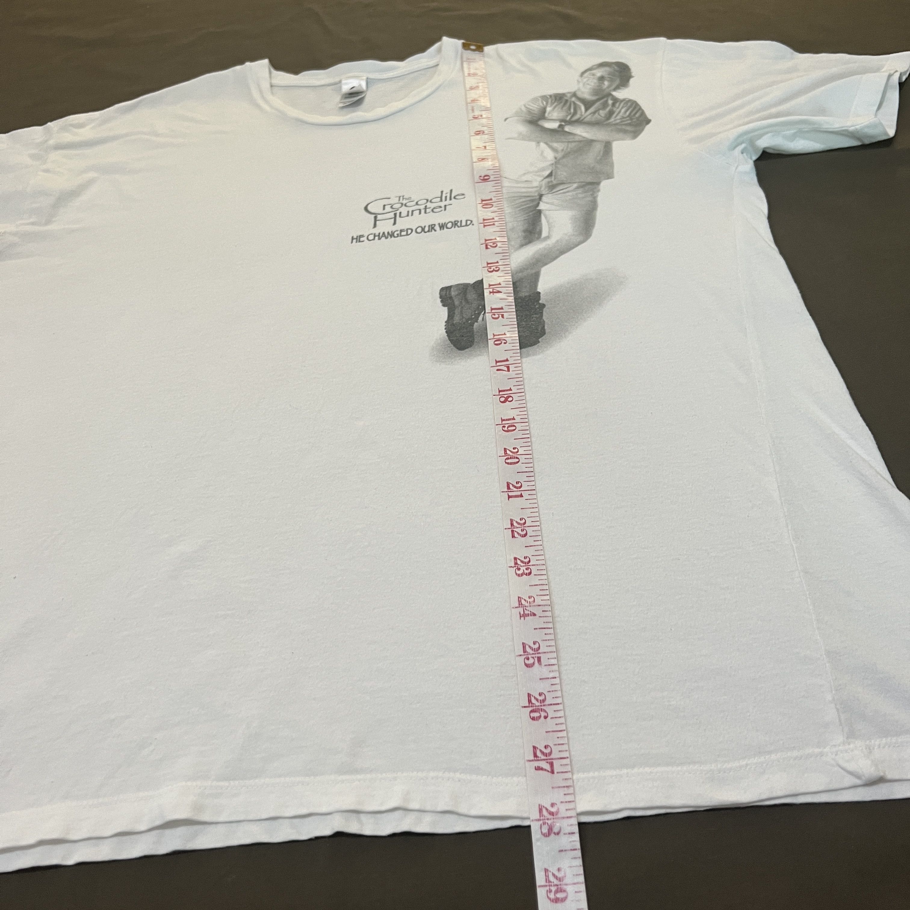 Vintage Steve Erwin Crocodile Hunter Tee Shirt wildlife documentary Size US XL / EU 56 / 4 - 8 Thumbnail