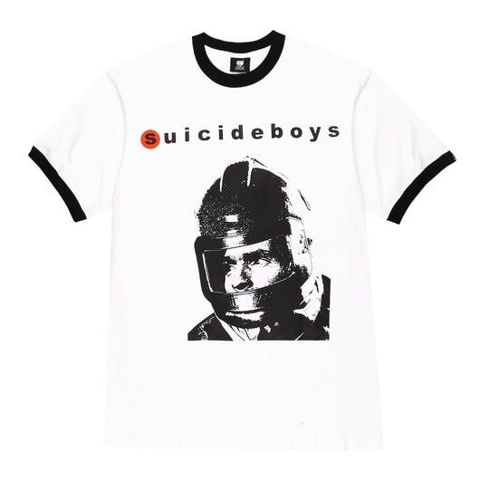 image of Fuck The Population x G59 Records G59 Charlie Ringer Tee Farenheit 451 Soviet Space Program in Whit