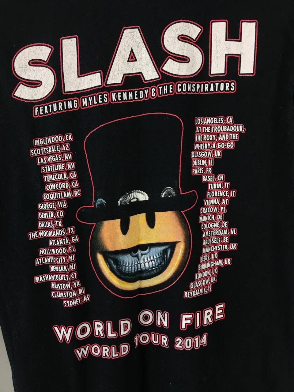 Band Tees Slash 2014 vintage rock band tour tee Size US L / EU 52-54 / 3 - 7 Thumbnail