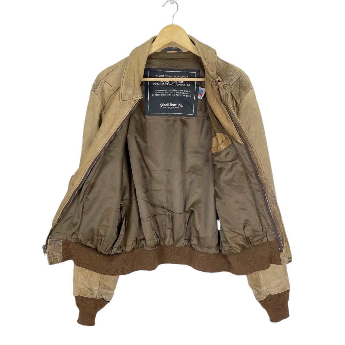 Schott × Vintage ☀️90s SCHOTT BROS LEATHER JACKET Size US M / EU 48-50 / 2 - 8 Thumbnail