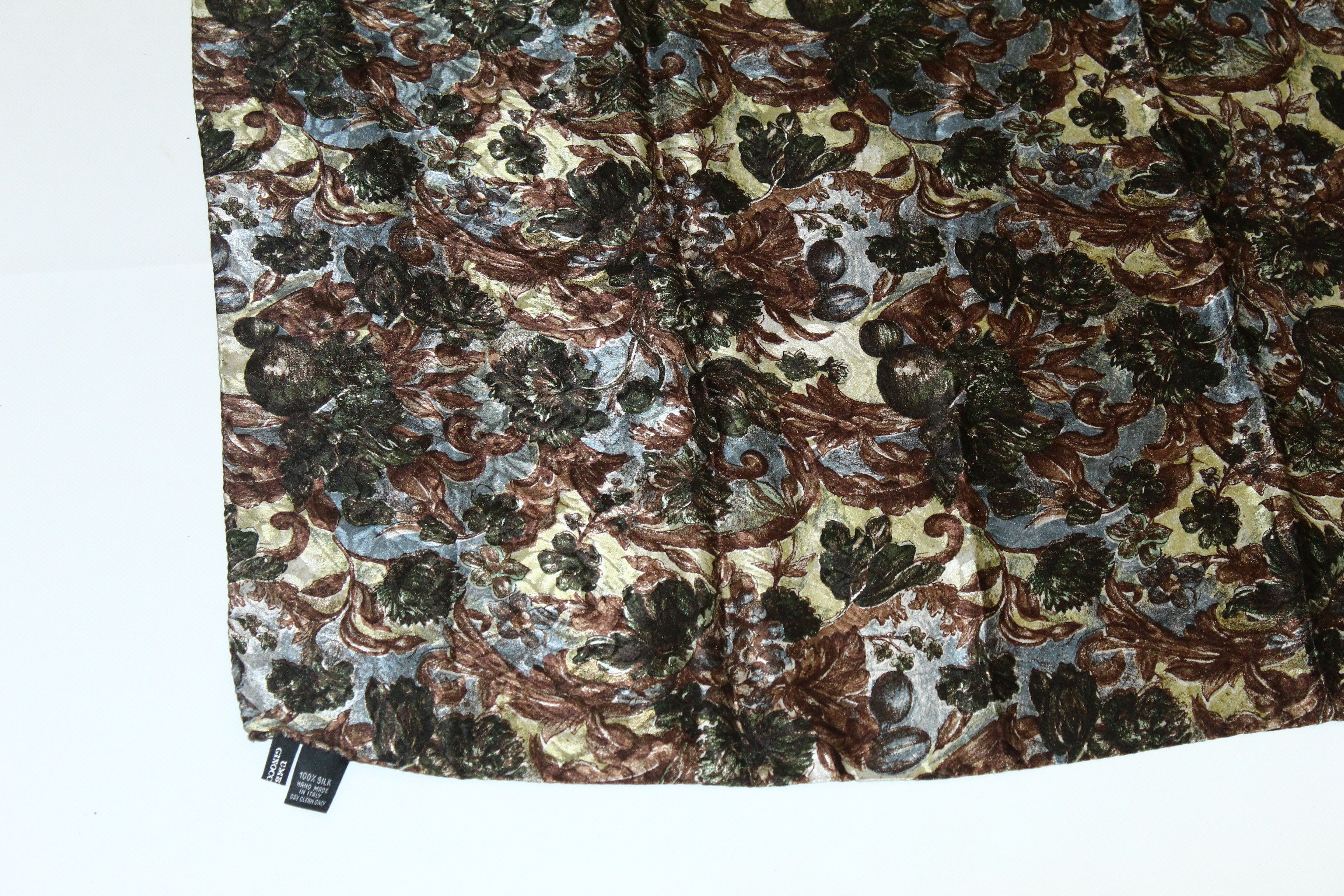 Other RARE VTG💥 Umberto Ginocchietti Baroque Artwork Silk Scarf Size ONE SIZE - 6 Thumbnail
