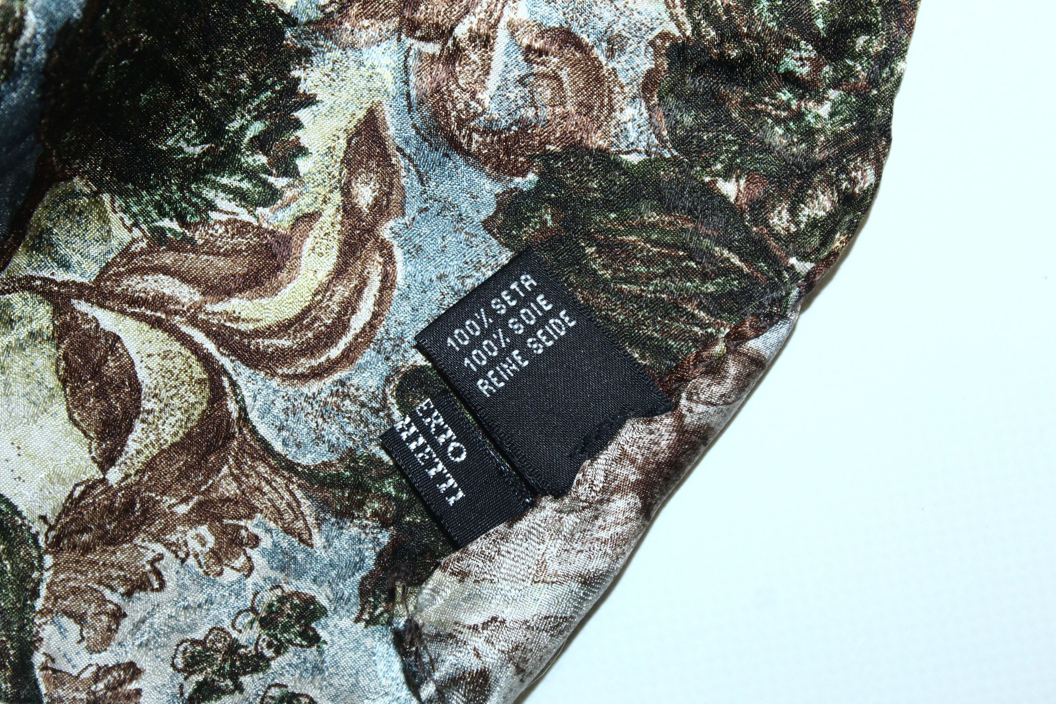 Other RARE VTG💥 Umberto Ginocchietti Baroque Artwork Silk Scarf Size ONE SIZE - 8 Thumbnail