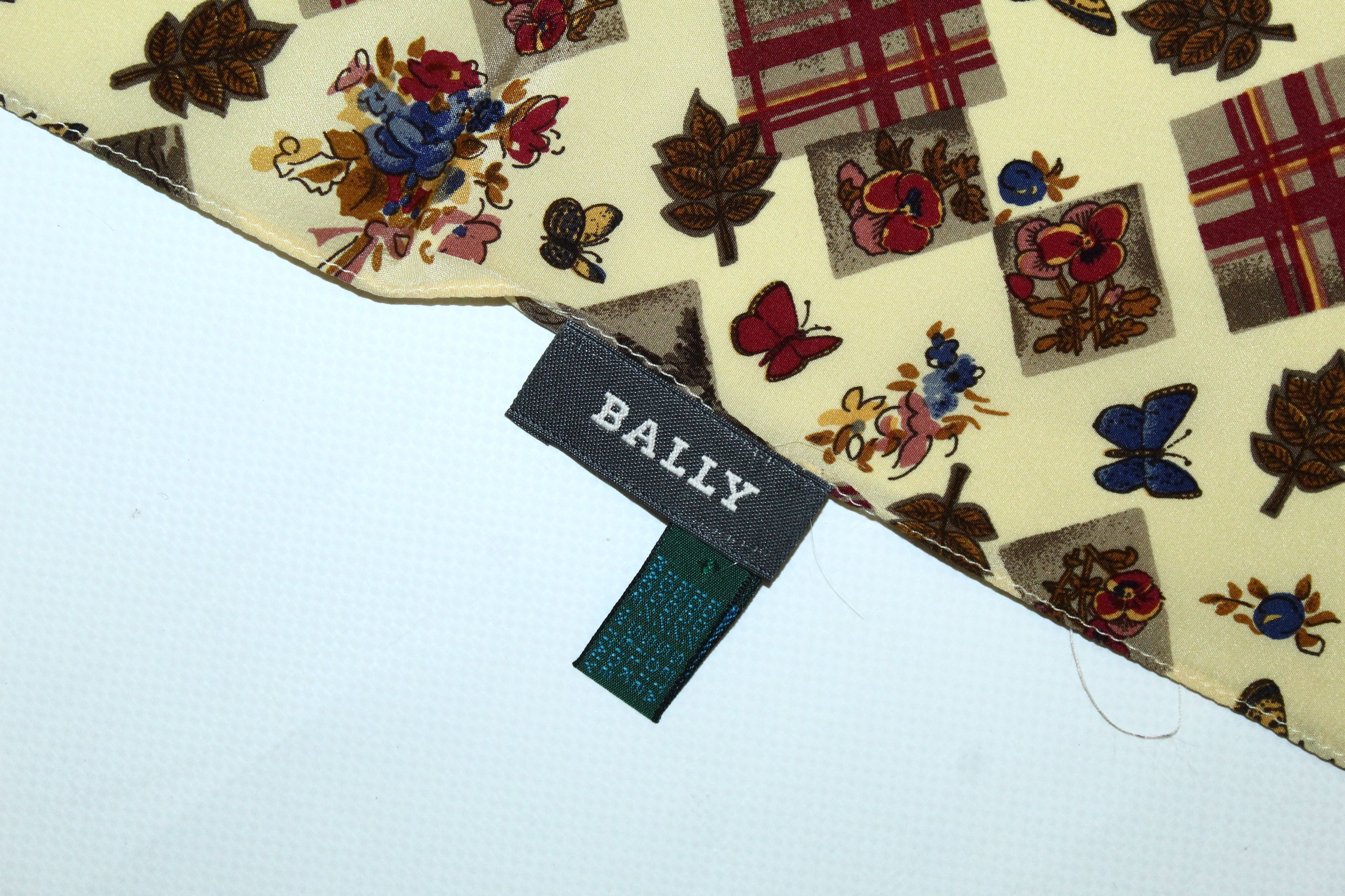 Bally Vintage BALLY all over printed silk scarf Size ONE SIZE - 3 Thumbnail