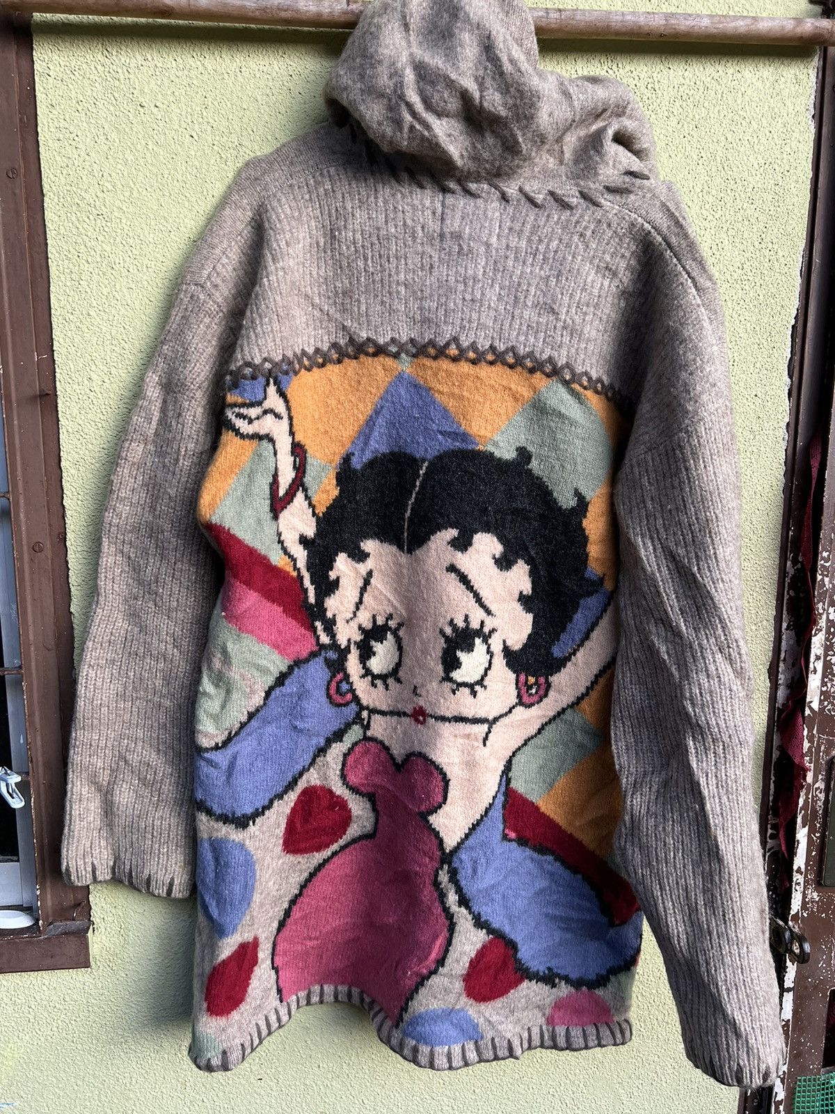 Vintage Betty boot knitwear sweatshirt hoodie
