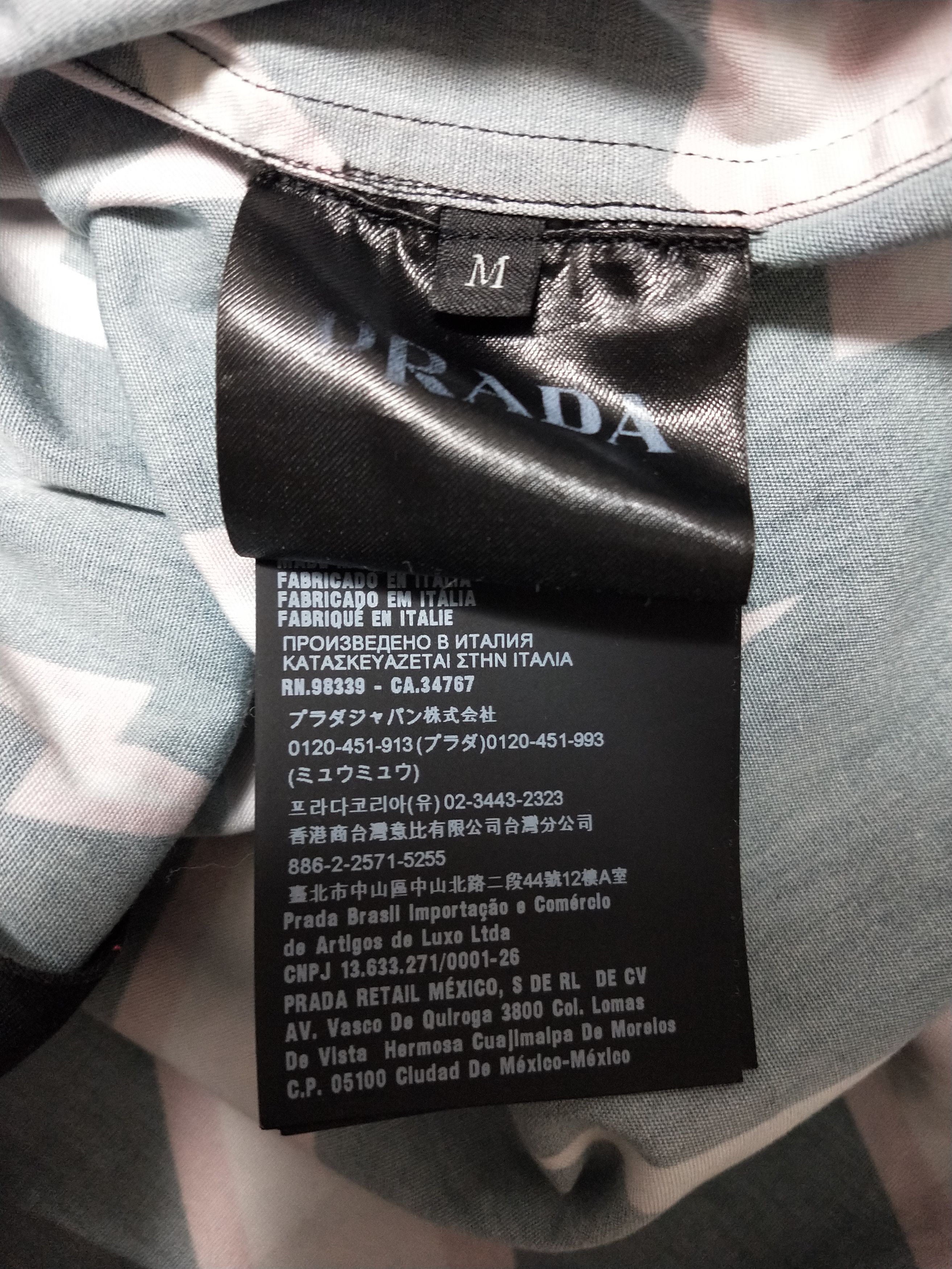 Prada Thunder Print Bowling Shirt Size US M / EU 48-50 / 2 - 5 Thumbnail