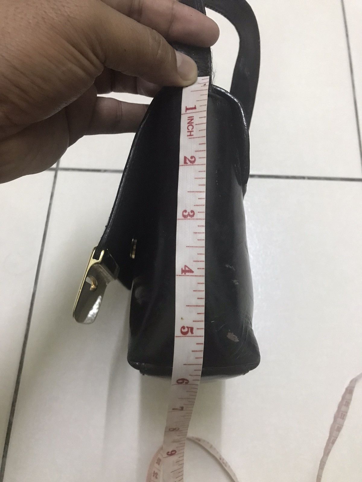 Gucci AUTHENTIC GUCCI SHOULDER BAG BLACK LEATHER Size ONE SIZE - 21 Thumbnail