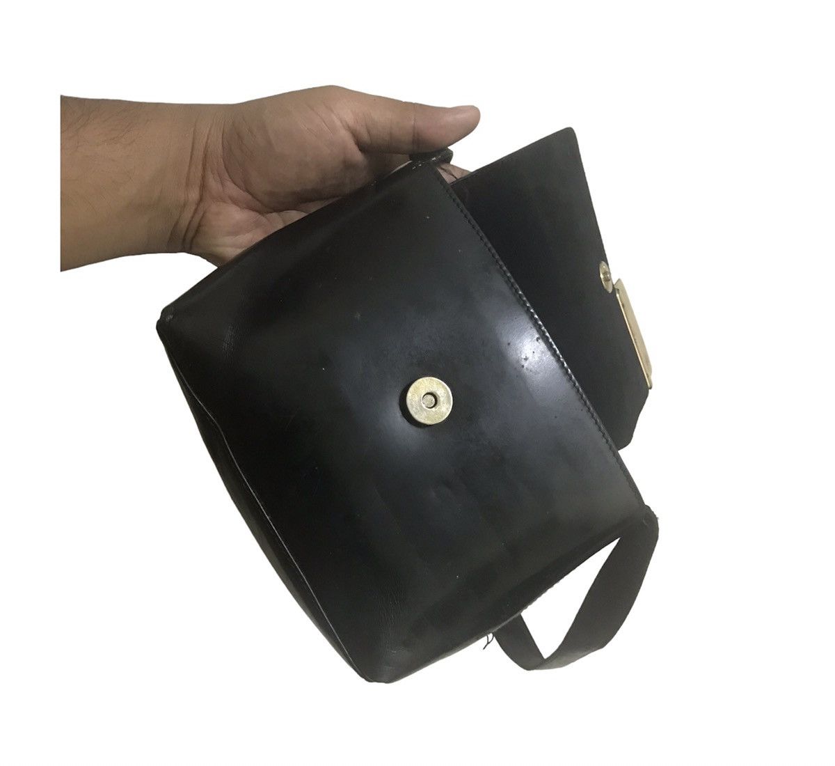 Gucci AUTHENTIC GUCCI SHOULDER BAG BLACK LEATHER Size ONE SIZE - 4 Thumbnail