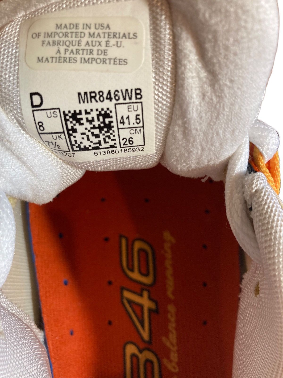 New Balance New Balance MR846WB Made in USA Size US 8 / EU 41 - 8 Thumbnail
