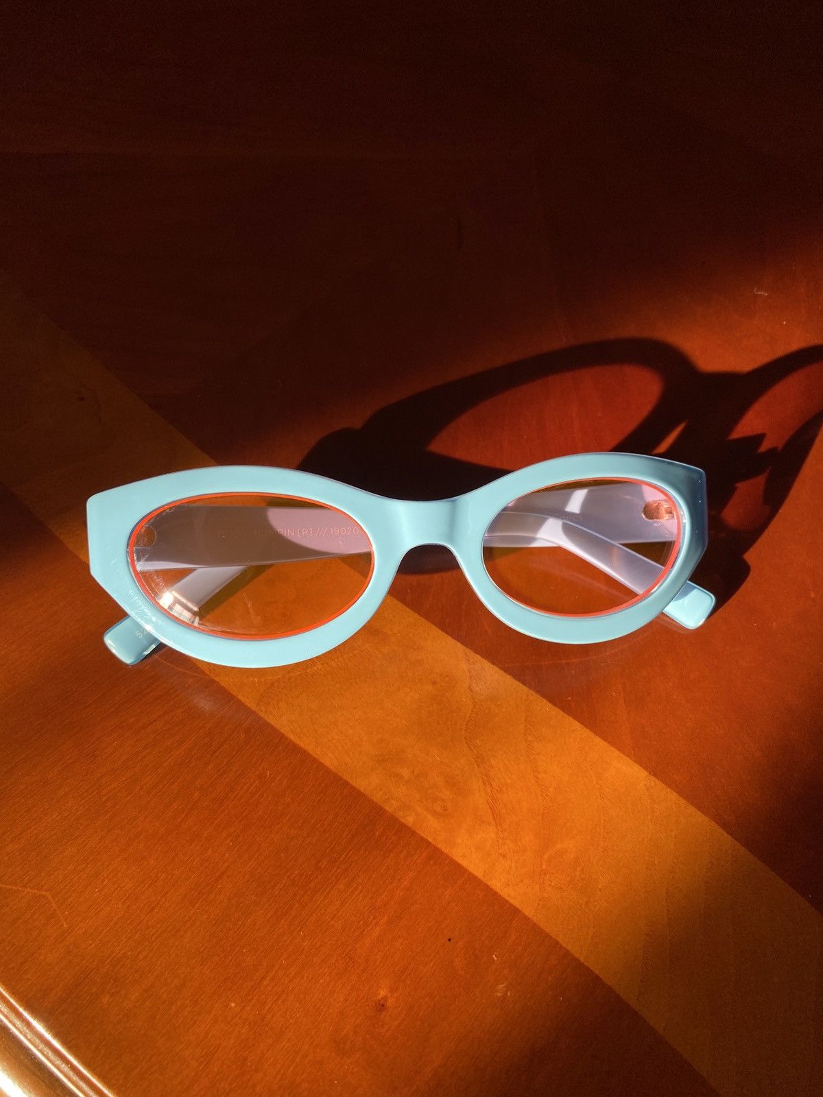 Le Specs Carmito Sunglasses Le Specs Blue / Orange Size ONE SIZE - 1 Thumbnail