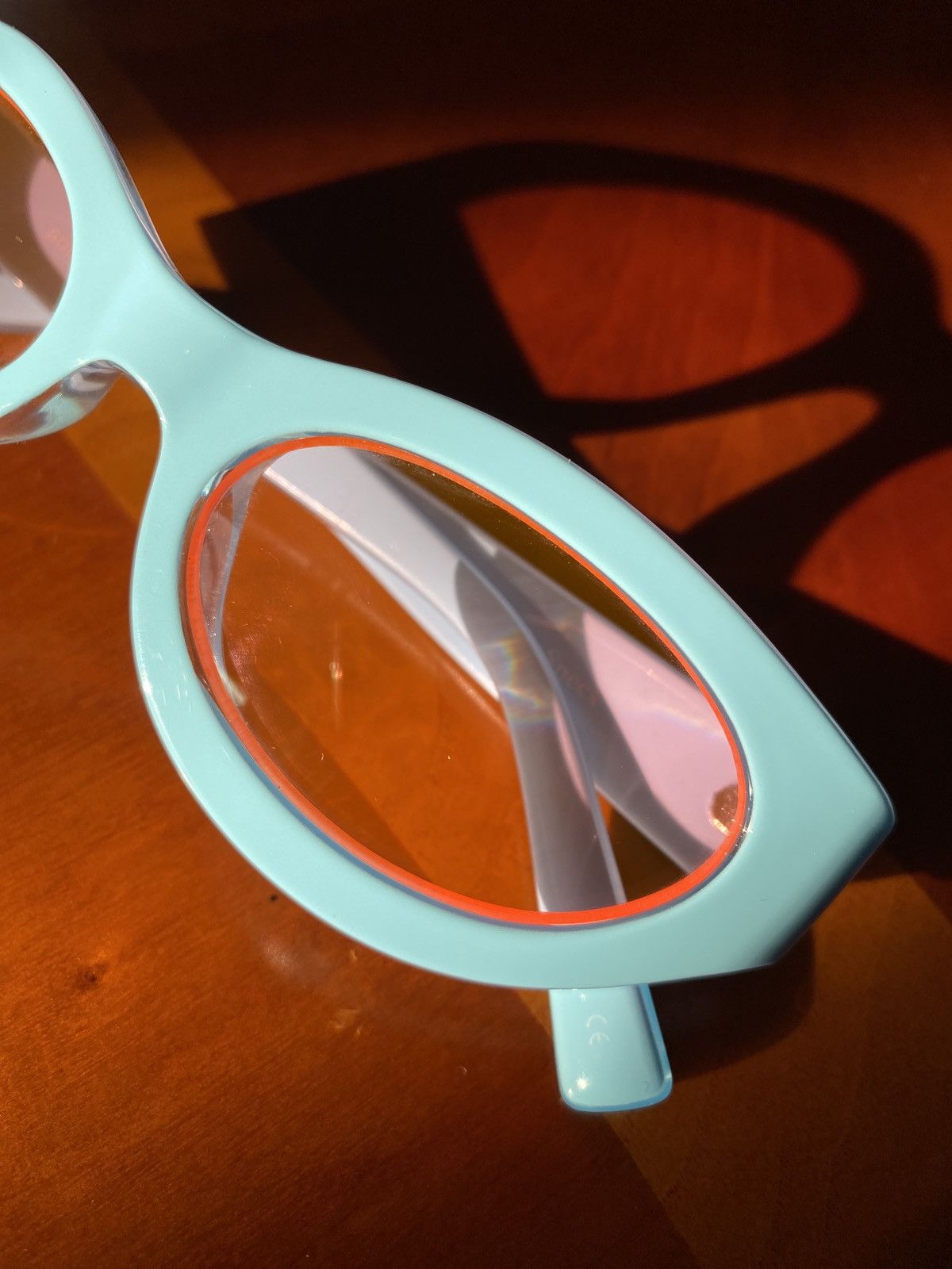 Le Specs Carmito Sunglasses Le Specs Blue / Orange Size ONE SIZE - 4 Thumbnail