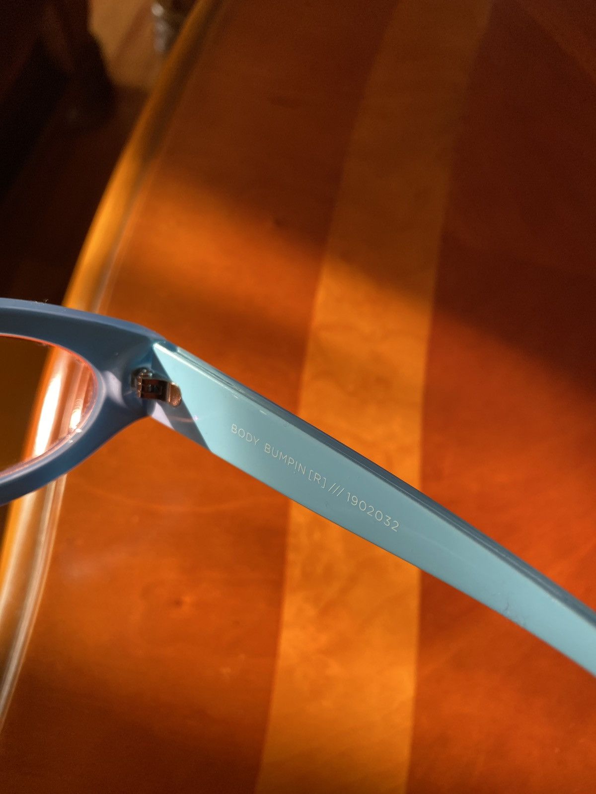 Le Specs Carmito Sunglasses Le Specs Blue / Orange Size ONE SIZE - 3 Thumbnail