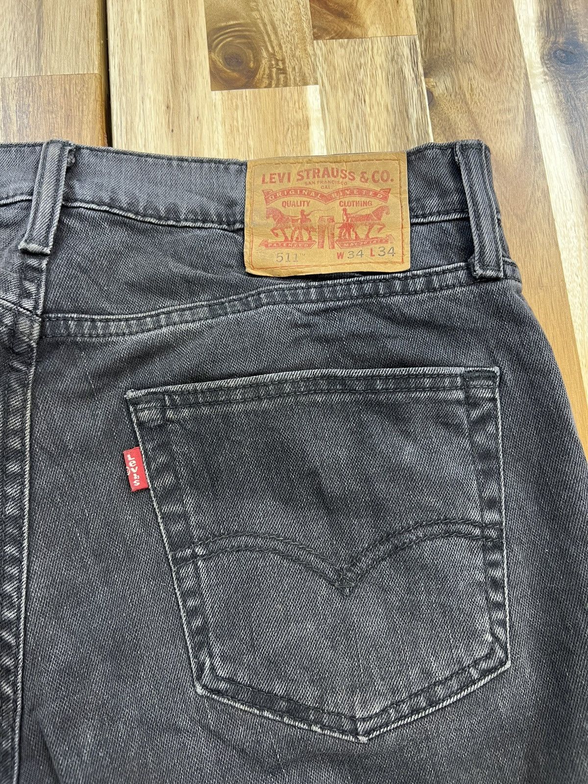 Levi's Vintage Levis Lot 511 Super Black Jeans Denim Size US 34 / EU 50 - 11 Thumbnail