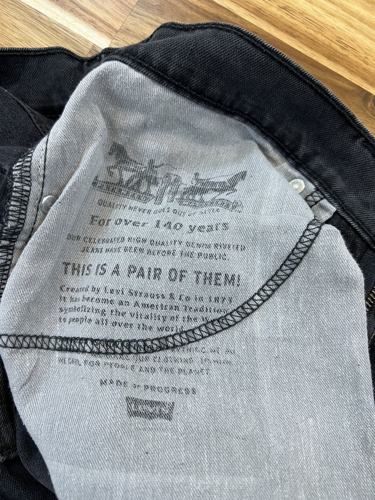Levi's Vintage Levis Lot 511 Super Black Jeans Denim Size US 34 / EU 50 - 10 Thumbnail