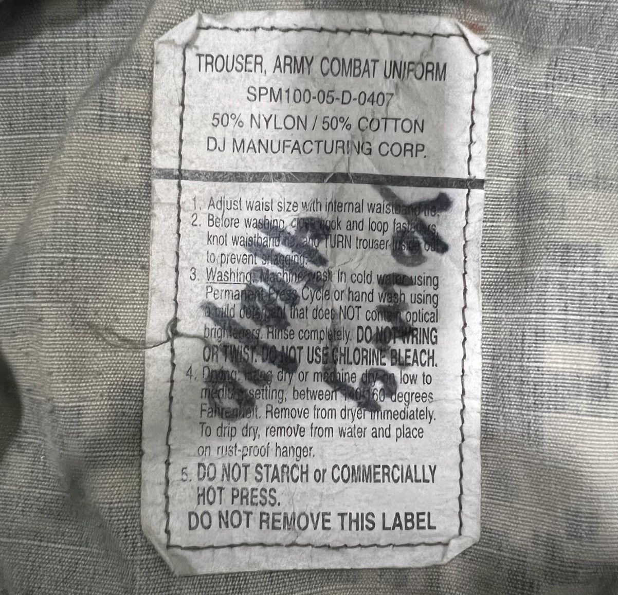 Vintage Vintage TROUSER, ARMY COMBAT UNIFORM MILITARY PANTS Size US 37 - 18 Thumbnail