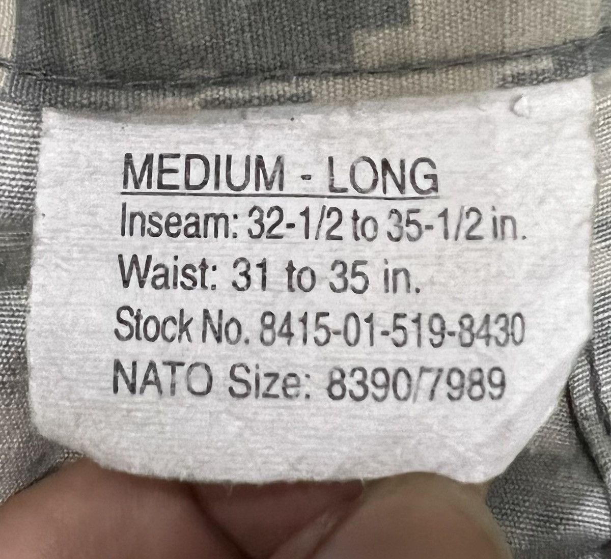 Vintage Vintage TROUSER, ARMY COMBAT UNIFORM MILITARY PANTS Size US 37 - 17 Thumbnail
