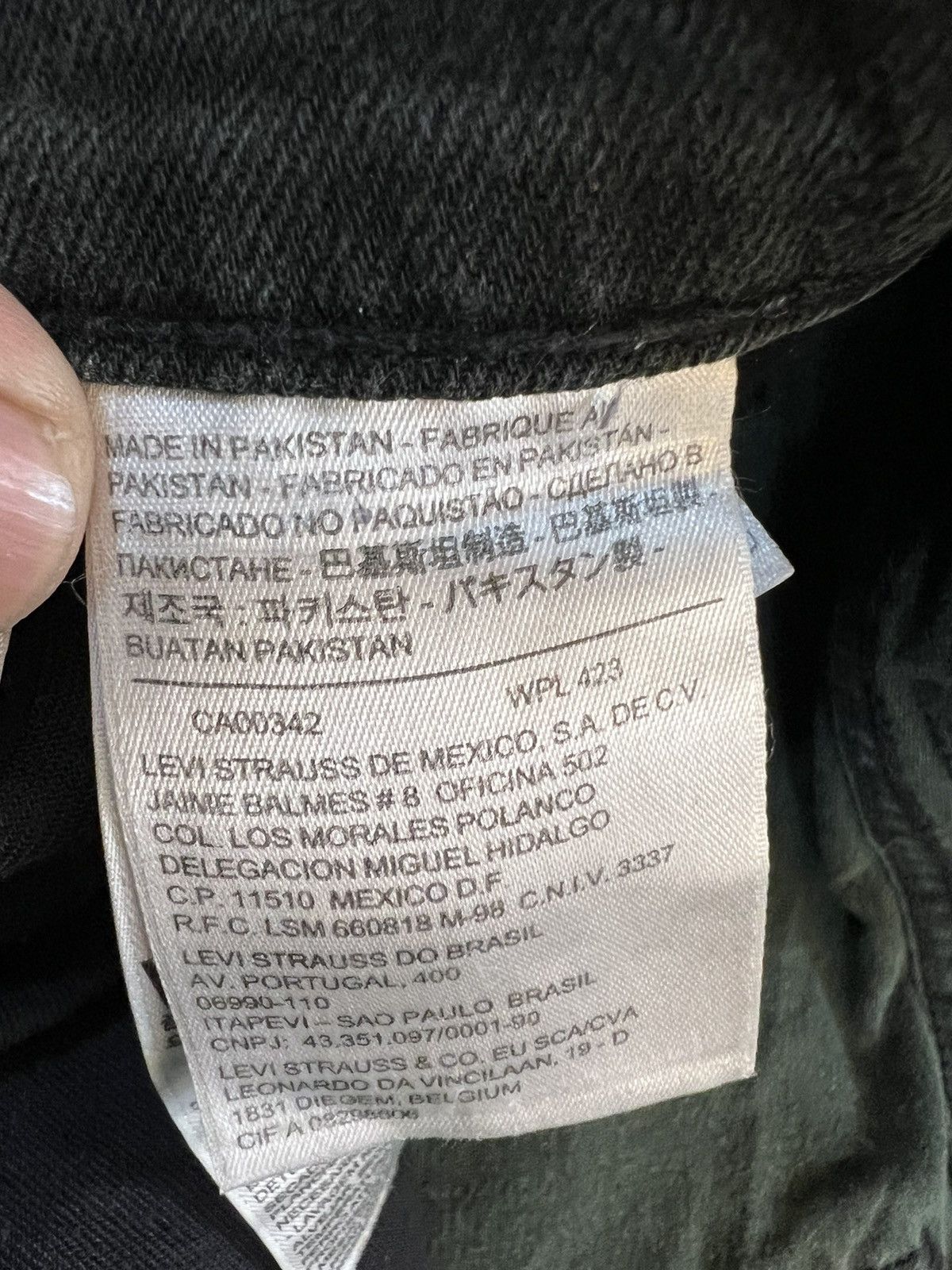 Levi's Vintage Levis Lot 511 Super Black Jeans Denim Size US 36 / EU 52 - 9 Thumbnail