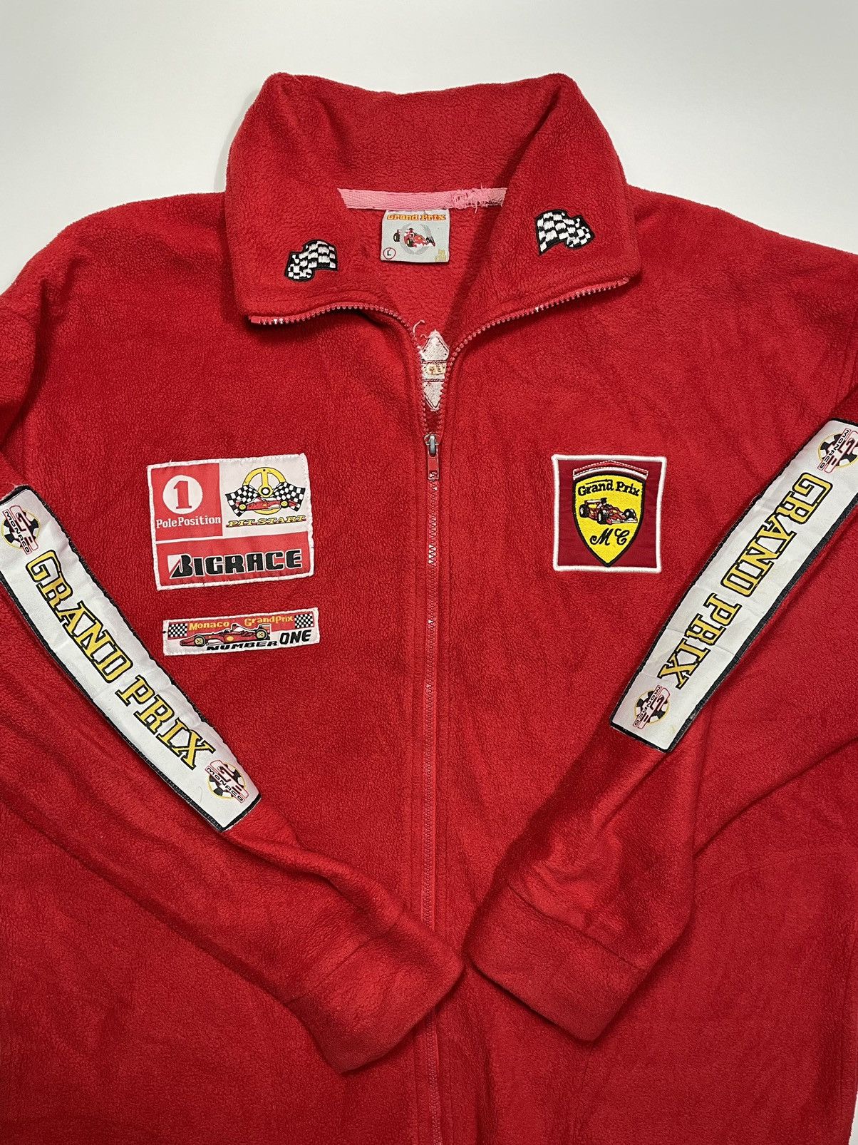 Vintage Vintage 90s Monaco Grand Prix Formula 1 World Champio fleece Size US L / EU 52-54 / 3 - 5 Thumbnail
