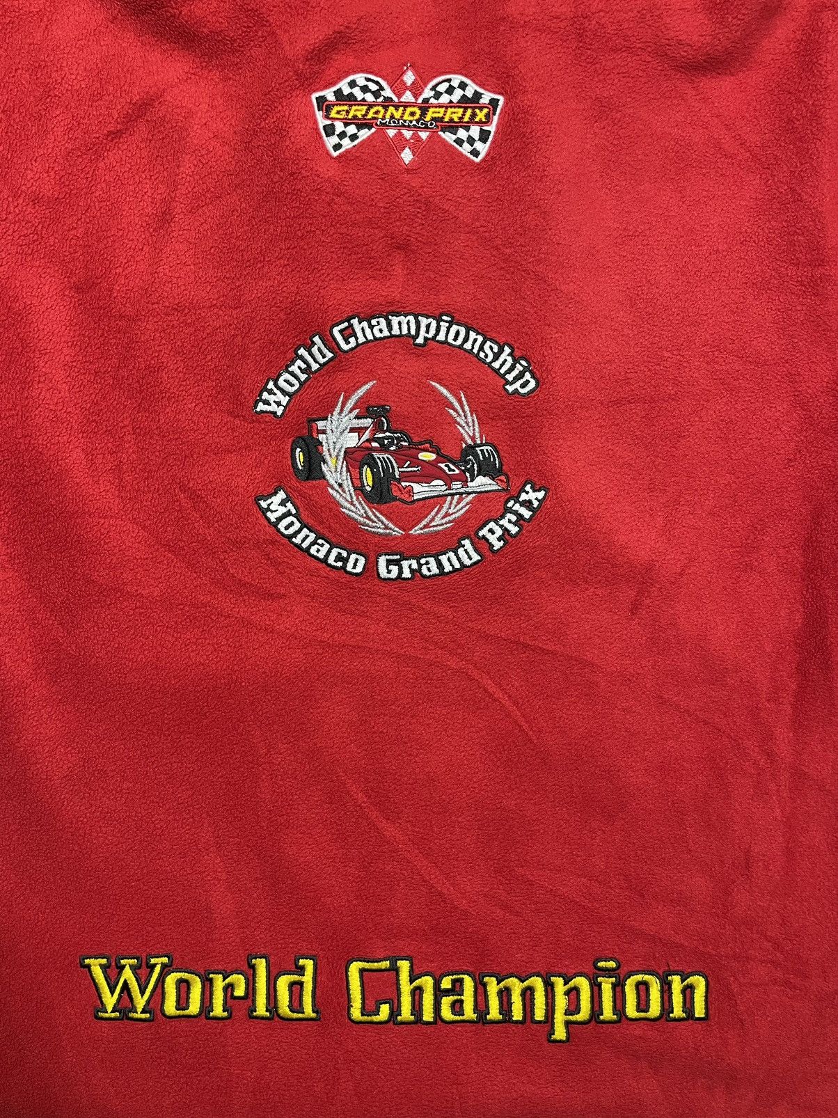 Vintage Vintage 90s Monaco Grand Prix Formula 1 World Champio fleece Size US L / EU 52-54 / 3 - 13 Thumbnail