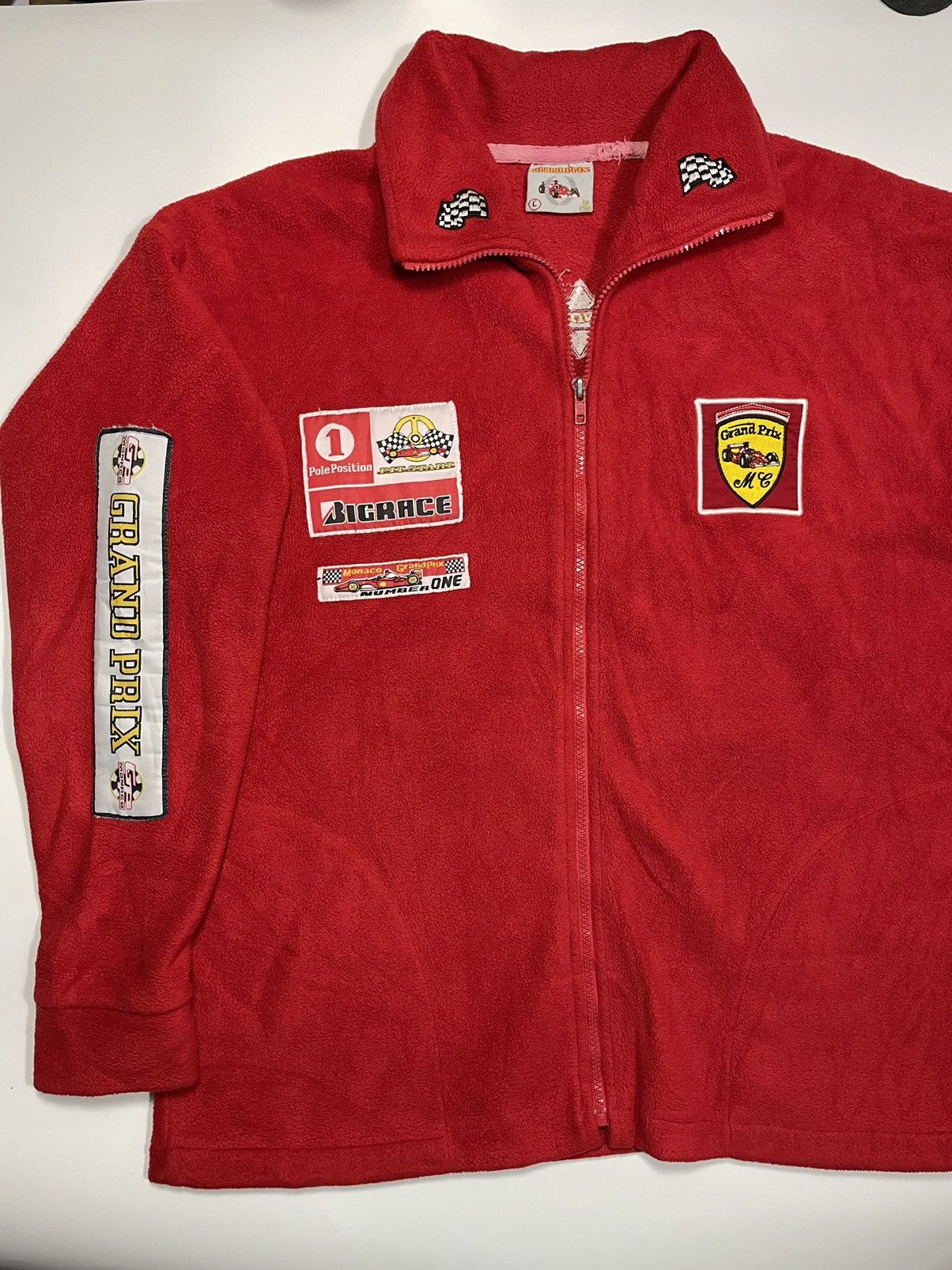 Vintage Vintage 90s Monaco Grand Prix Formula 1 World Champio fleece Size US L / EU 52-54 / 3 - 4 Thumbnail