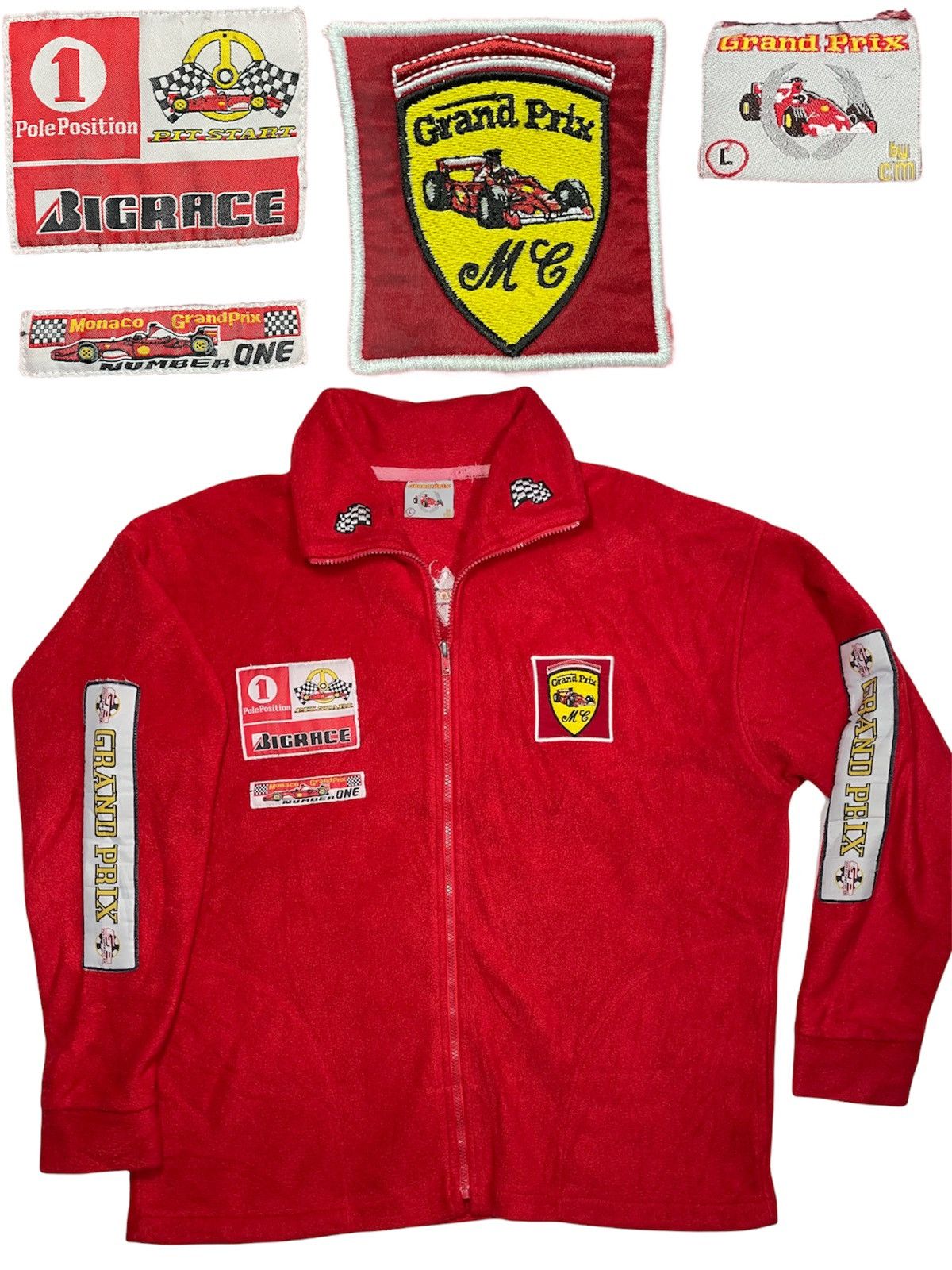 Vintage Vintage 90s Monaco Grand Prix Formula 1 World Champio fleece Size US L / EU 52-54 / 3 - 2 Thumbnail
