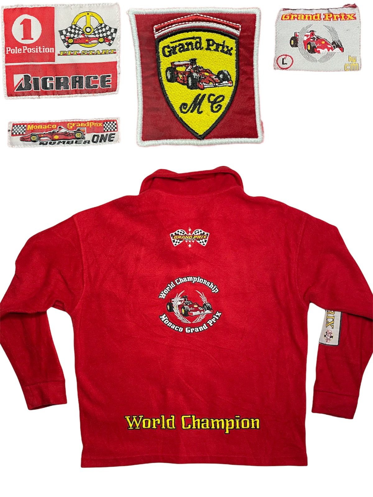 Vintage Vintage 90s Monaco Grand Prix Formula 1 World Champio fleece Size US L / EU 52-54 / 3 - 3 Thumbnail