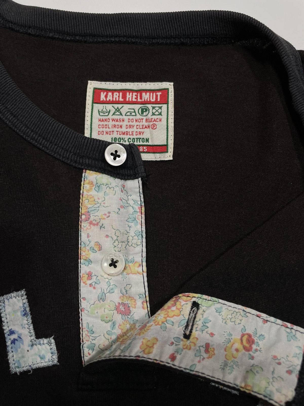 Karl Helmut × Vintage Vintage 90s Karl Helmut Embroidery Flora design big logo Size US L / EU 52-54 / 3 - 5 Thumbnail