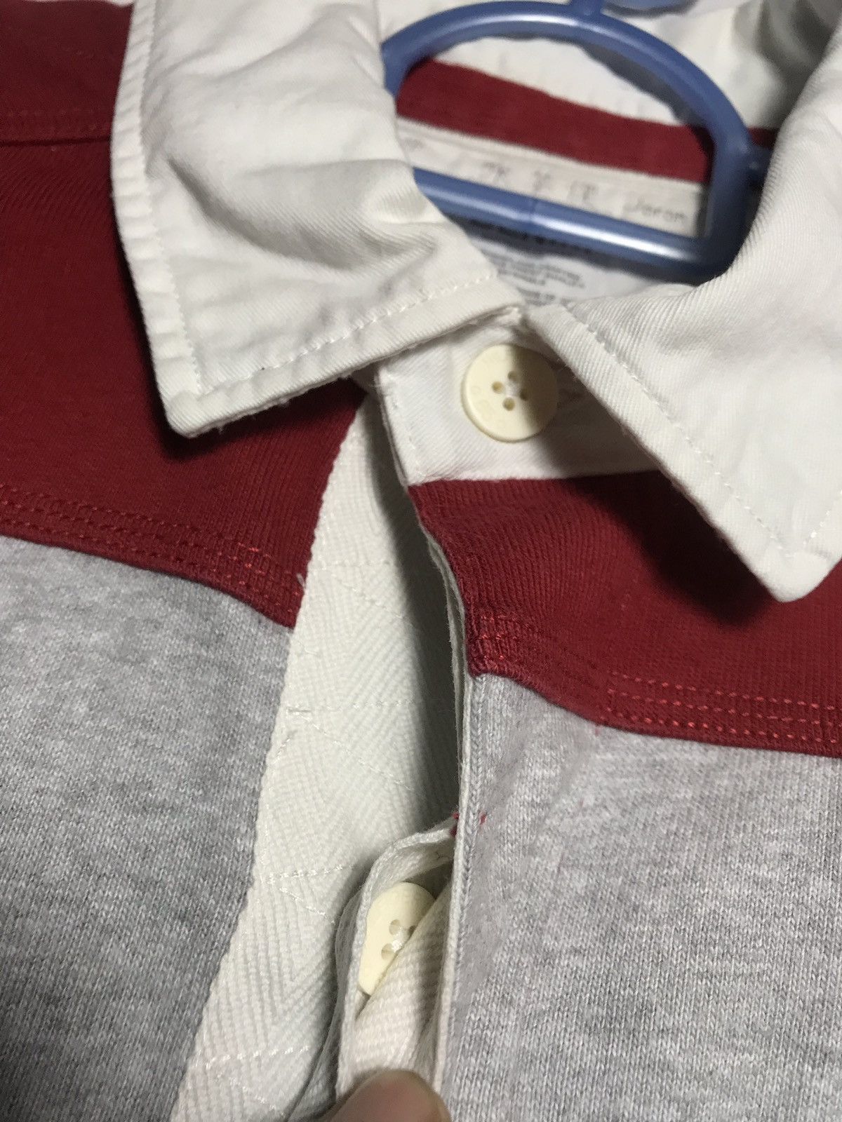 Tommy Hilfiger × Tommy Jeans × Vintage Thick Tommy Hilfiger Rugby Arm Padding Polo longsleeve 85 Size US M / EU 48-50 / 2 - 10 Thumbnail