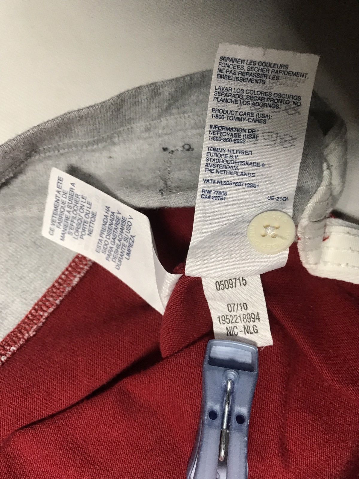 Tommy Hilfiger × Tommy Jeans × Vintage Thick Tommy Hilfiger Rugby Arm Padding Polo longsleeve 85 Size US M / EU 48-50 / 2 - 18 Thumbnail