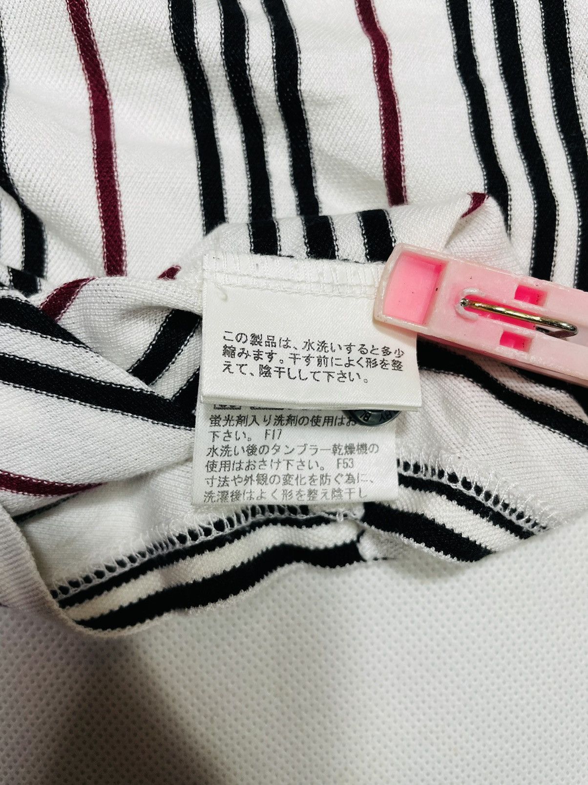 Burberry × Designer × Vintage Vintage Burberry Black Label Polo horizontal Stripes button Size US M / EU 48-50 / 2 - 7 Thumbnail