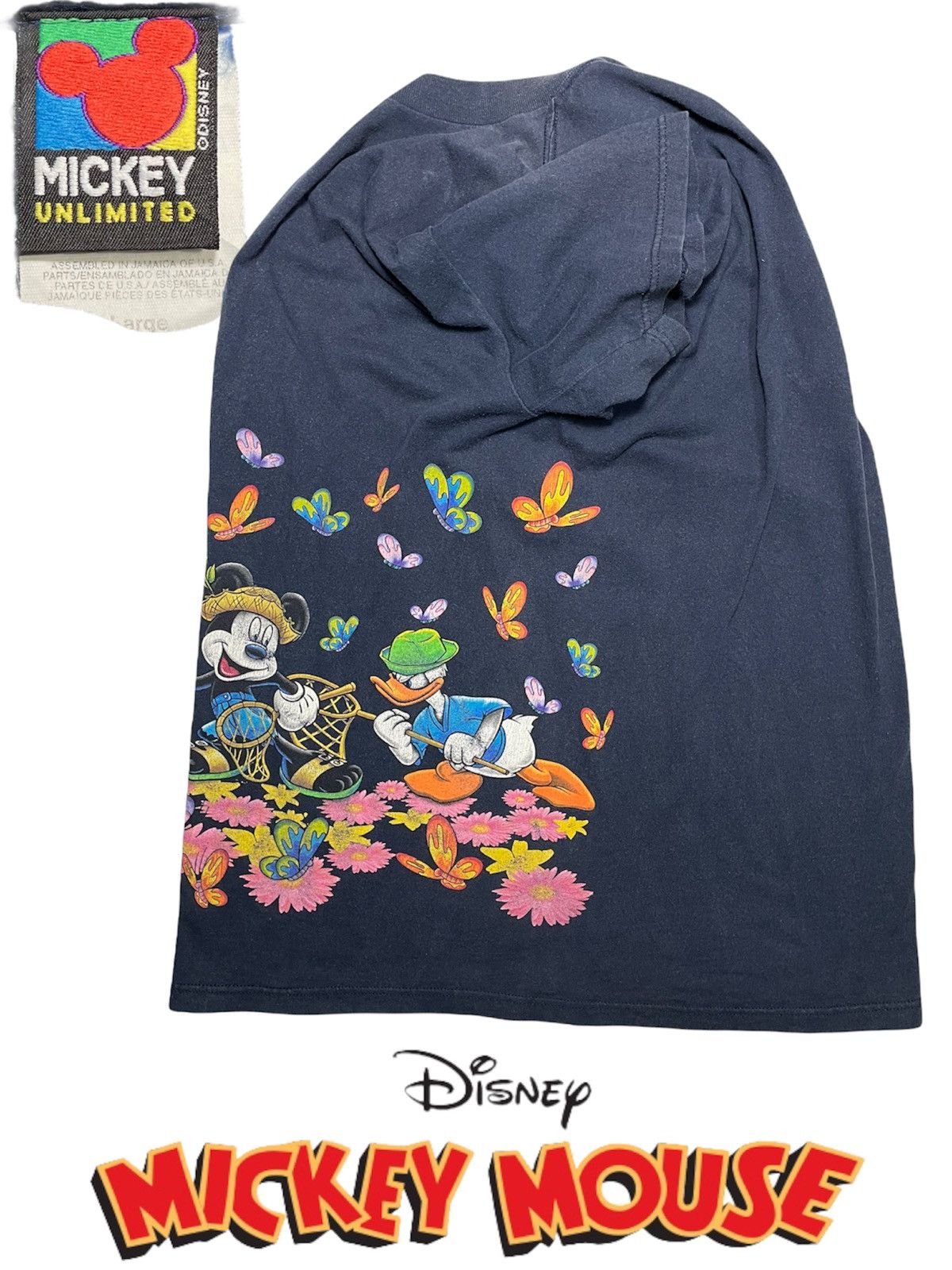 Disney × Mickey Mouse × Vintage Vintage 90s Disney Mickey Duffy Duck by Jerry Leigh navy blu Size US L / EU 52-54 / 3 - 3 Thumbnail