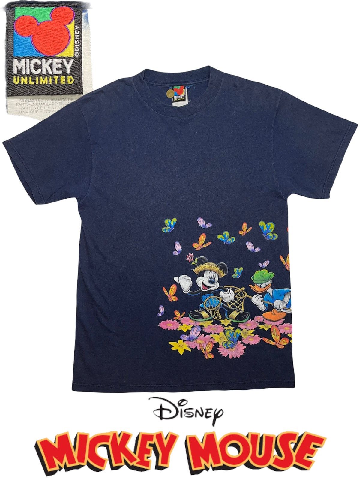 Disney × Mickey Mouse × Vintage Vintage 90s Disney Mickey Duffy Duck by Jerry Leigh navy blu Size US L / EU 52-54 / 3 - 1 Thumbnail