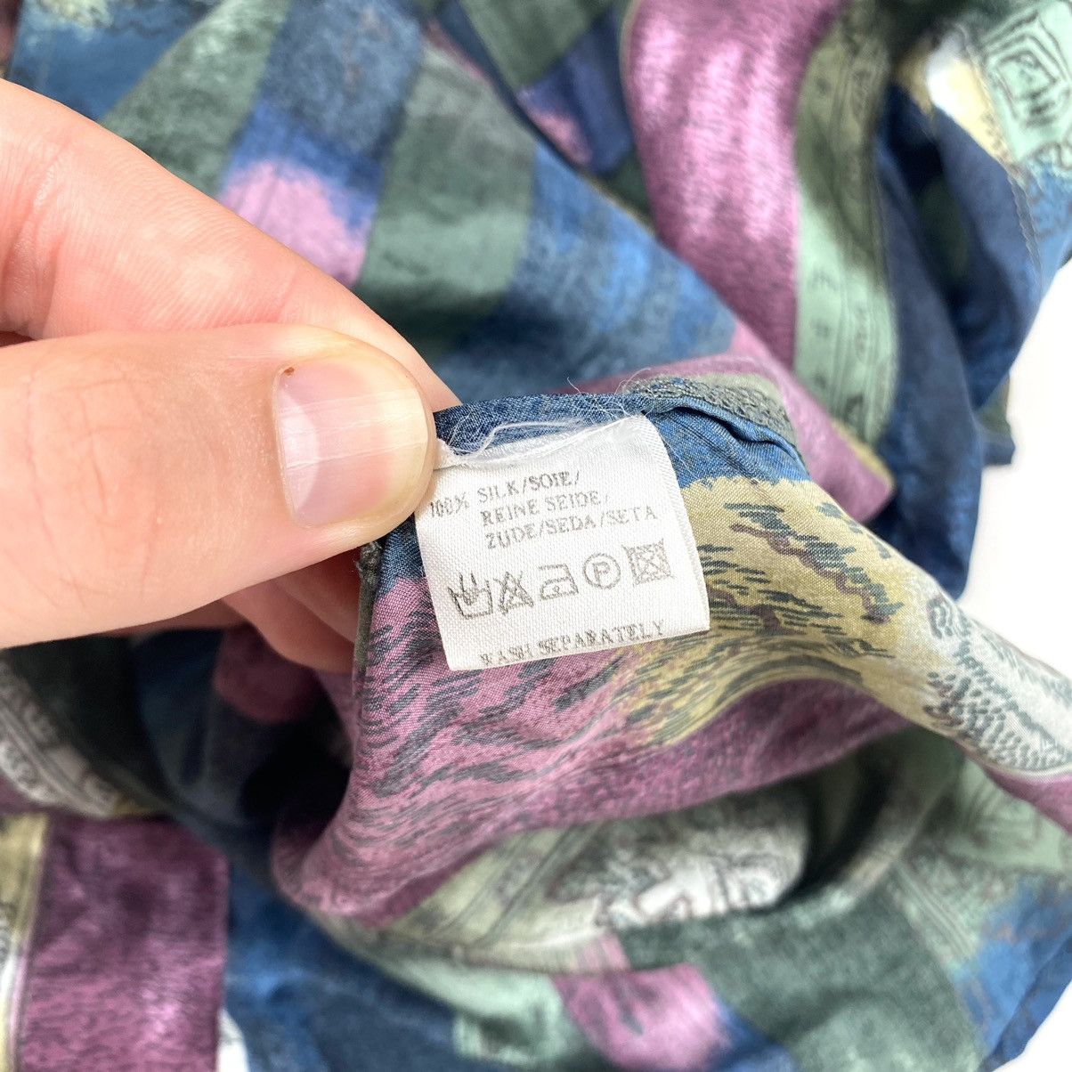 SikSilk 90’s Vintage Silk Striped Hawaiian Shirt Camp Collar Hype Size US M / EU 48-50 / 2 - 8 Thumbnail
