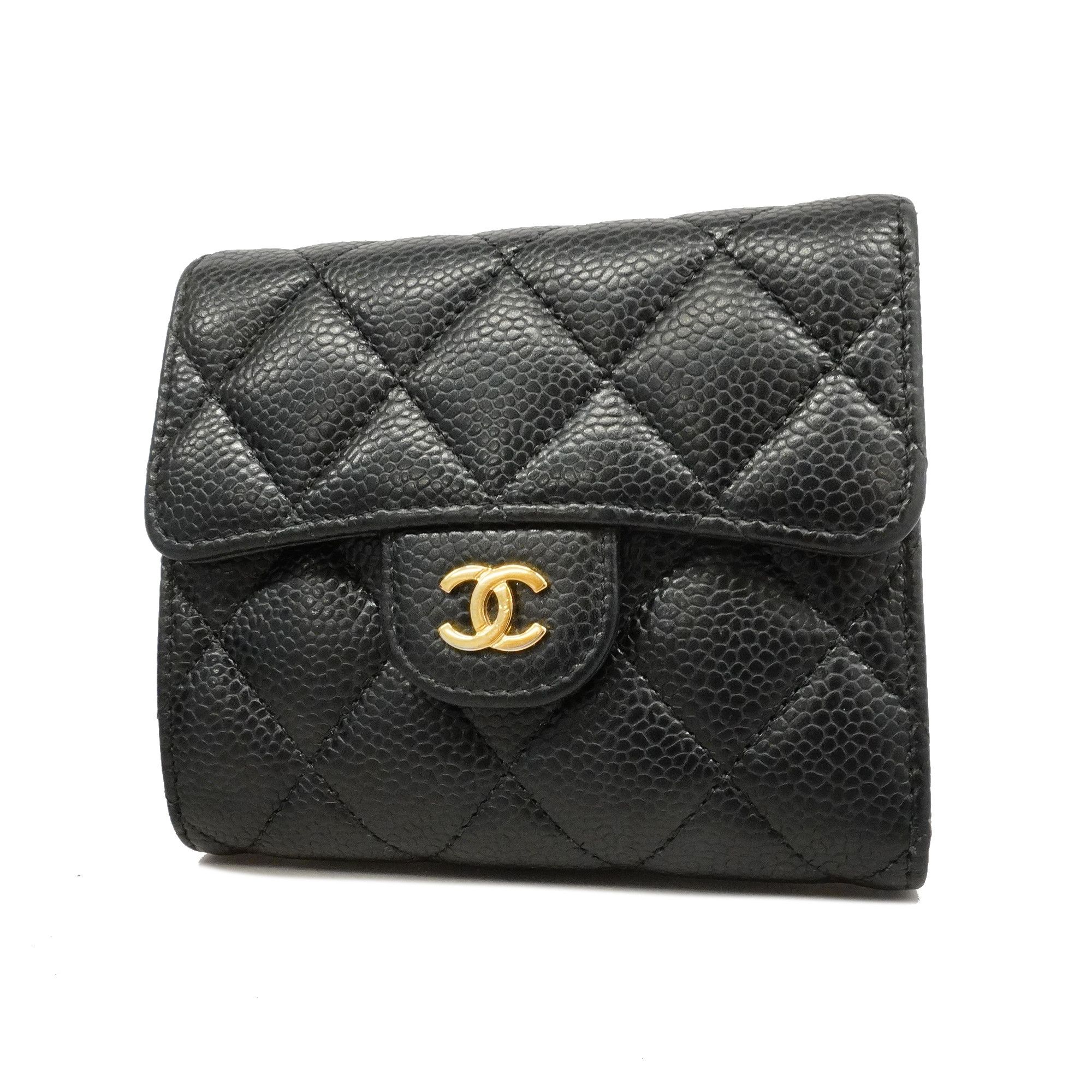 Chanel Black Caviar Bifold Wallet