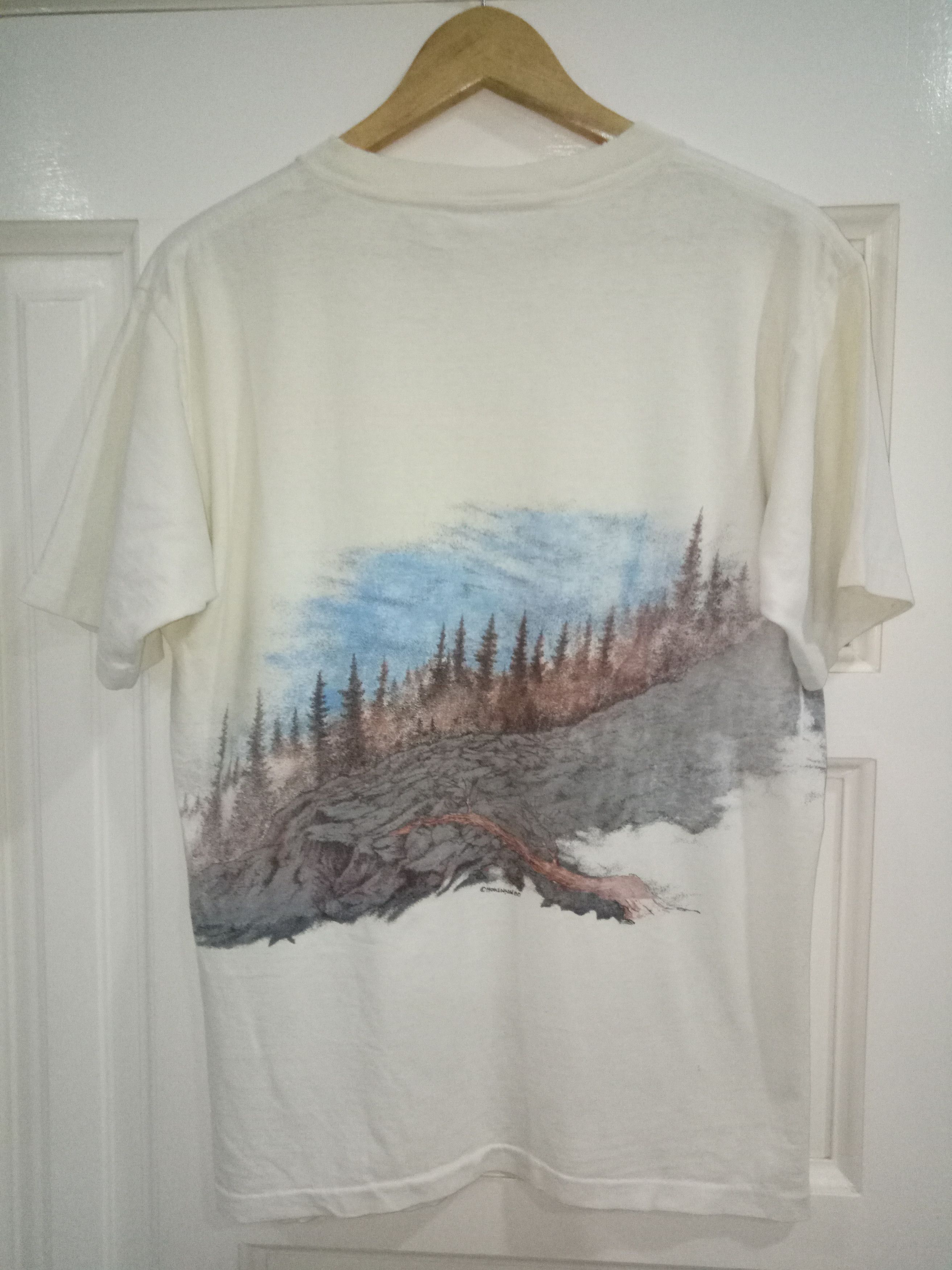 Vintage Vintage '80 A Goat Habitat Nice Printed Size US L / EU 52-54 / 3 - 2 Thumbnail