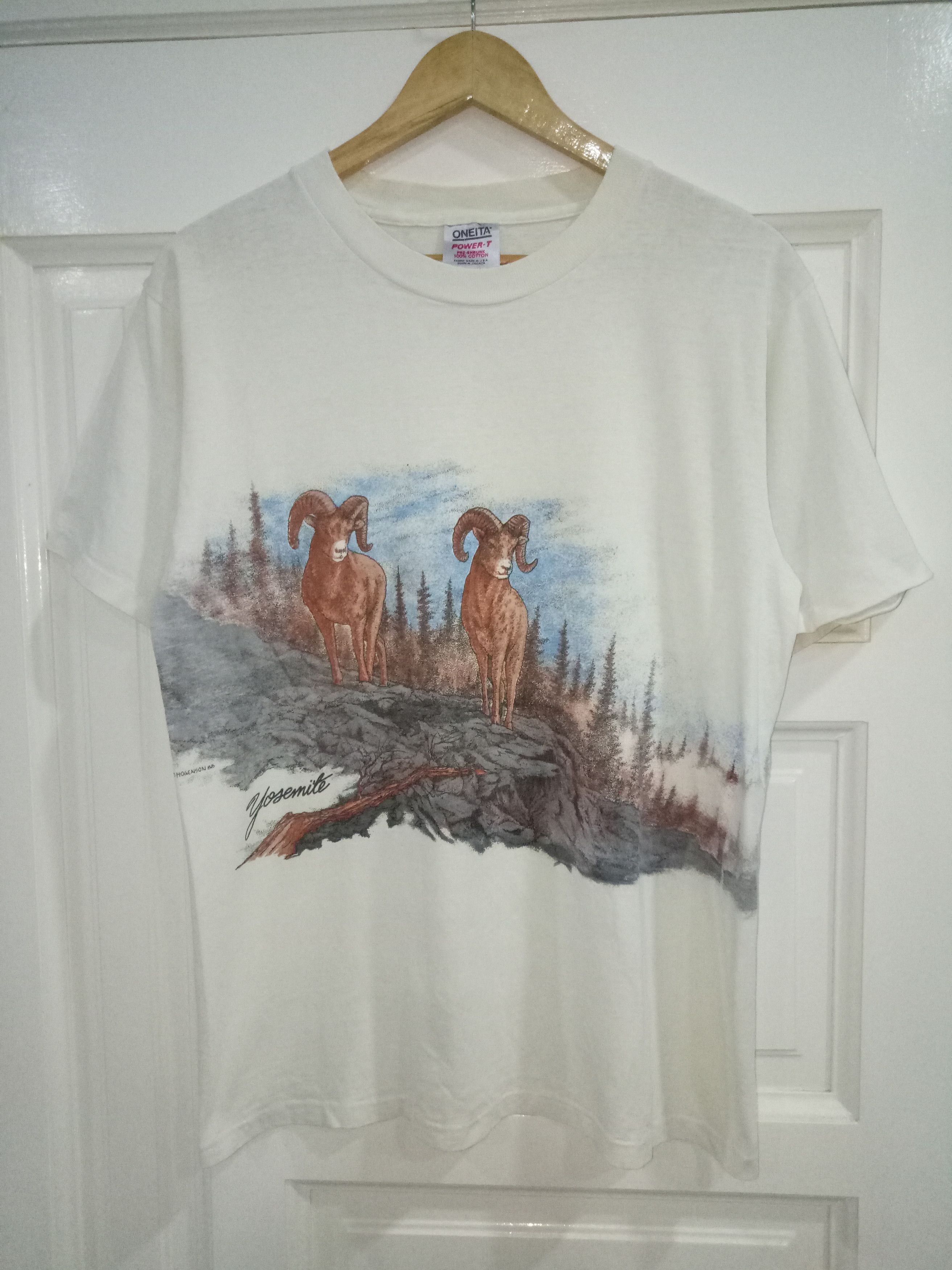 Vintage Vintage '80 A Goat Habitat Nice Printed Size US L / EU 52-54 / 3 - 1 Thumbnail