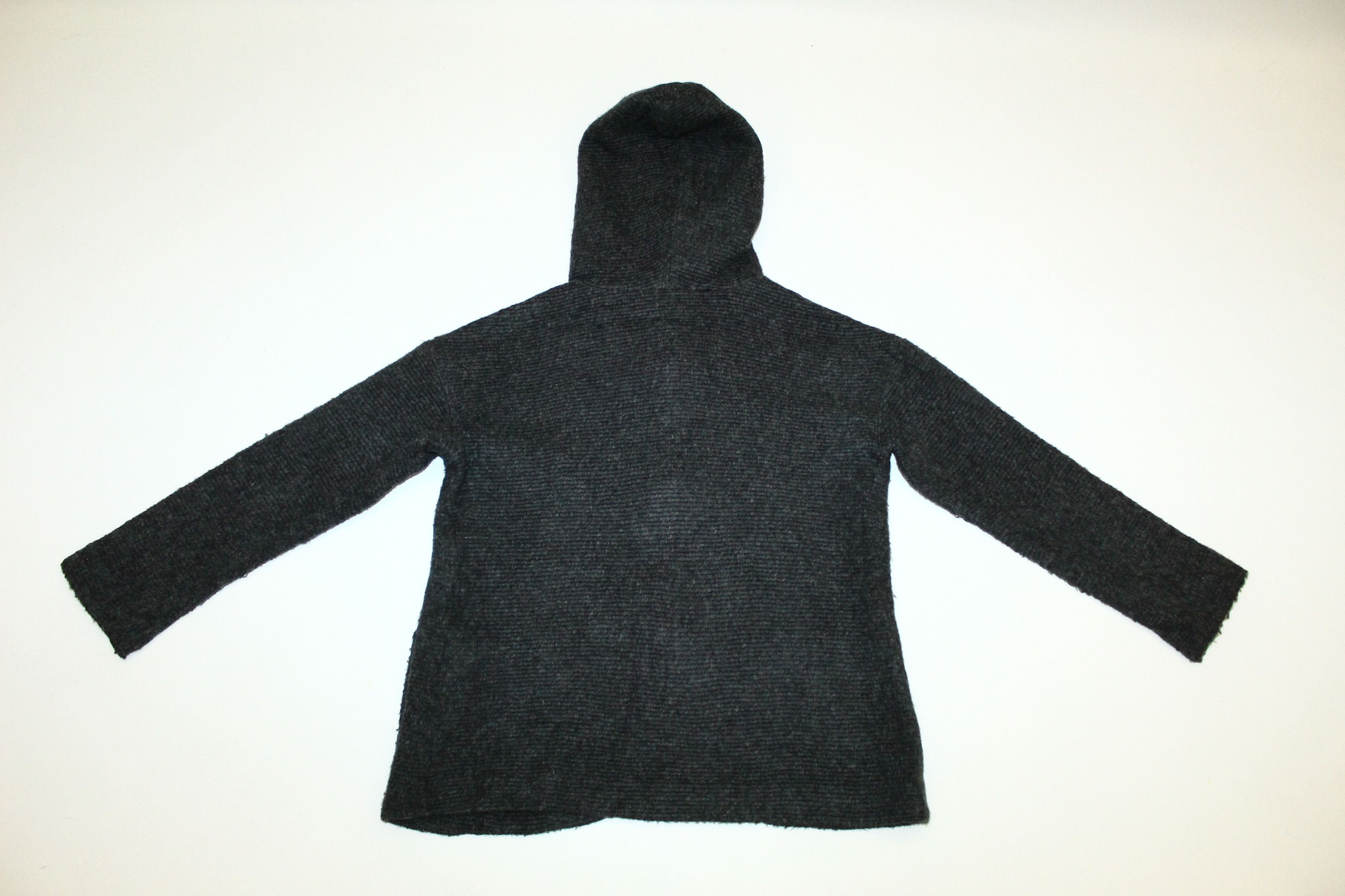 Junko Shimada 💥 Junko Shimada Part 2 Hybrid Wool Rib Knit Hooded Cardigan Size US M / EU 48-50 / 2 - 8 Thumbnail